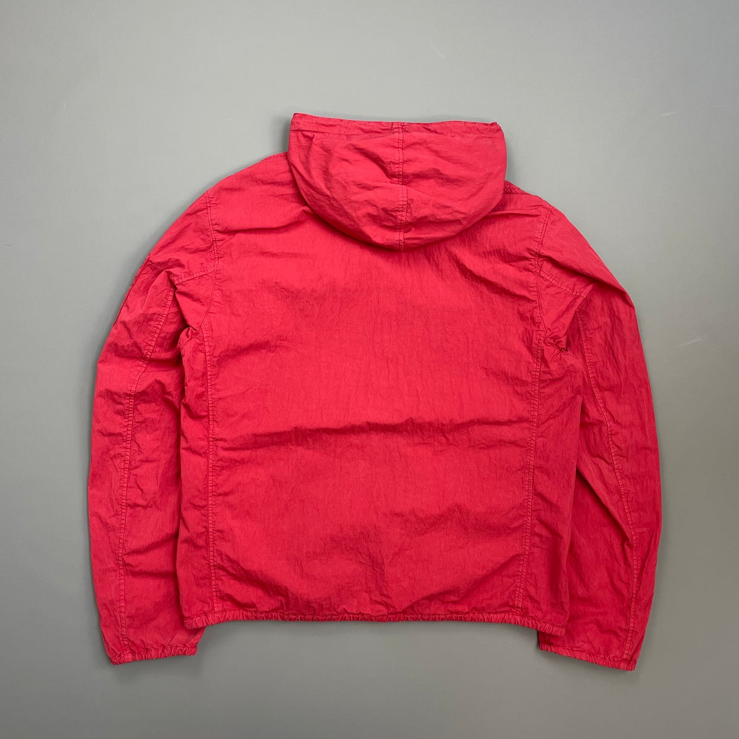 C.P. Company Red Lightweight Hooded Windbreaker Jacket