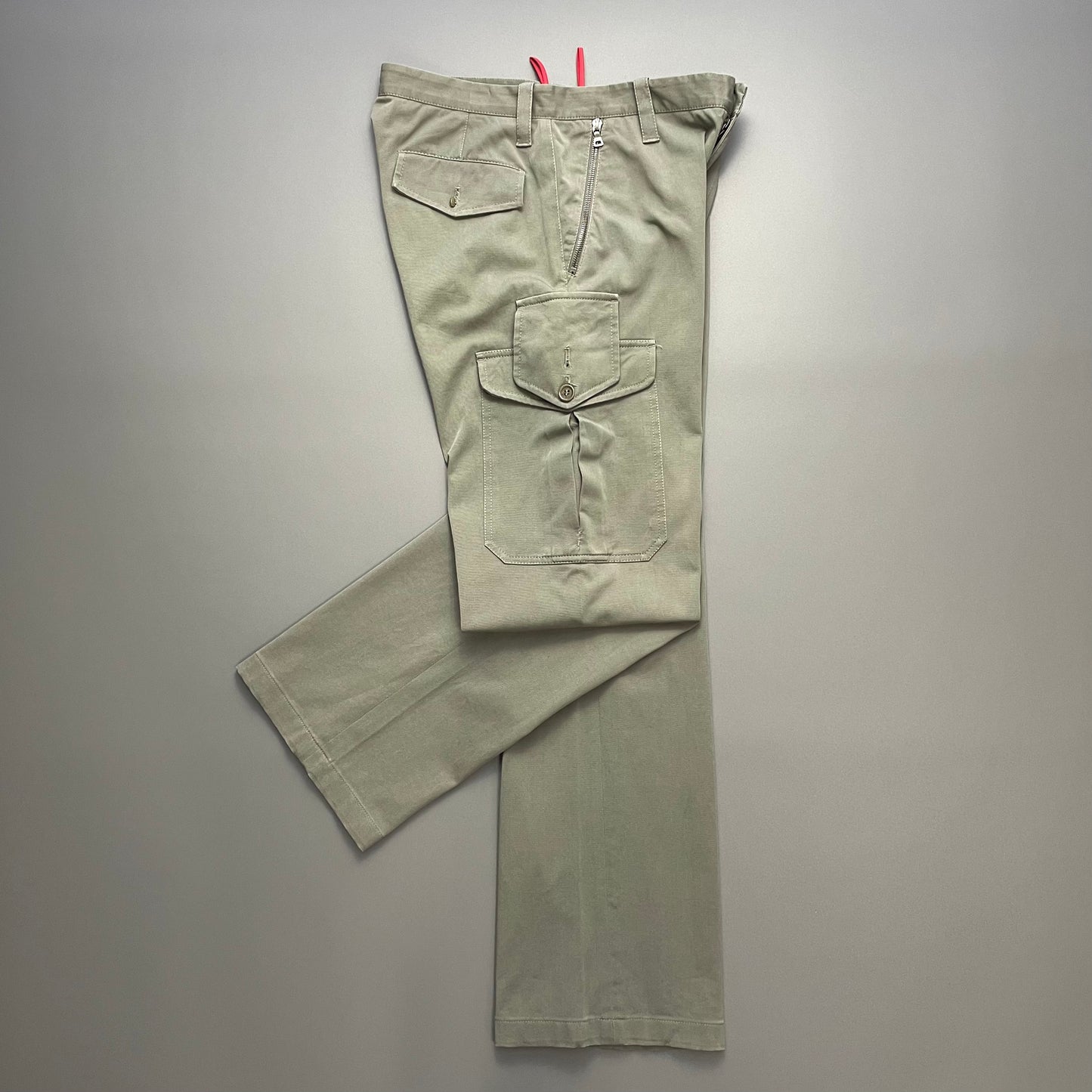 Prada Sport Khaki 00s Asymmetrical Cargo Trousers