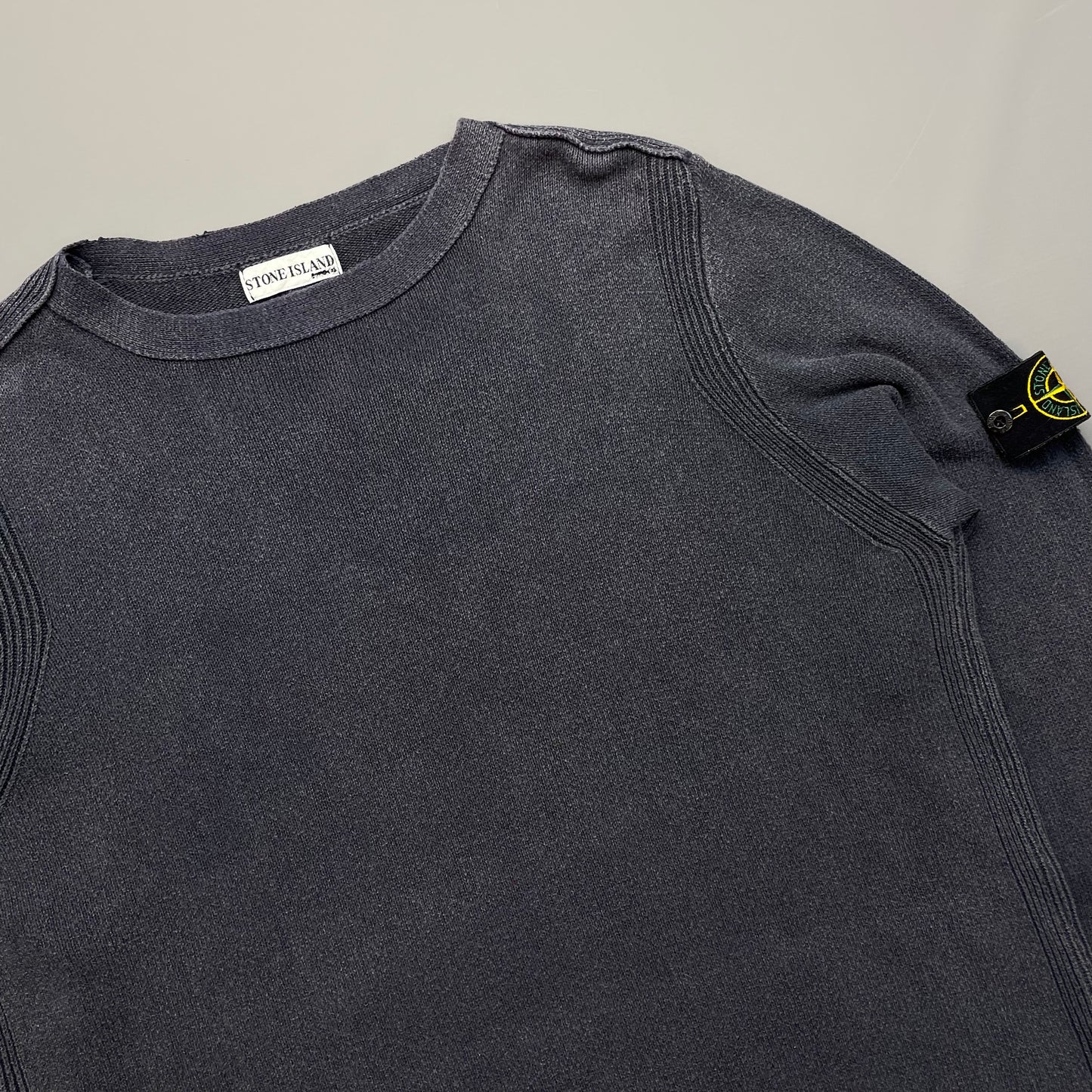 Stone Island Grey Lightweight 00s Knit Jumper