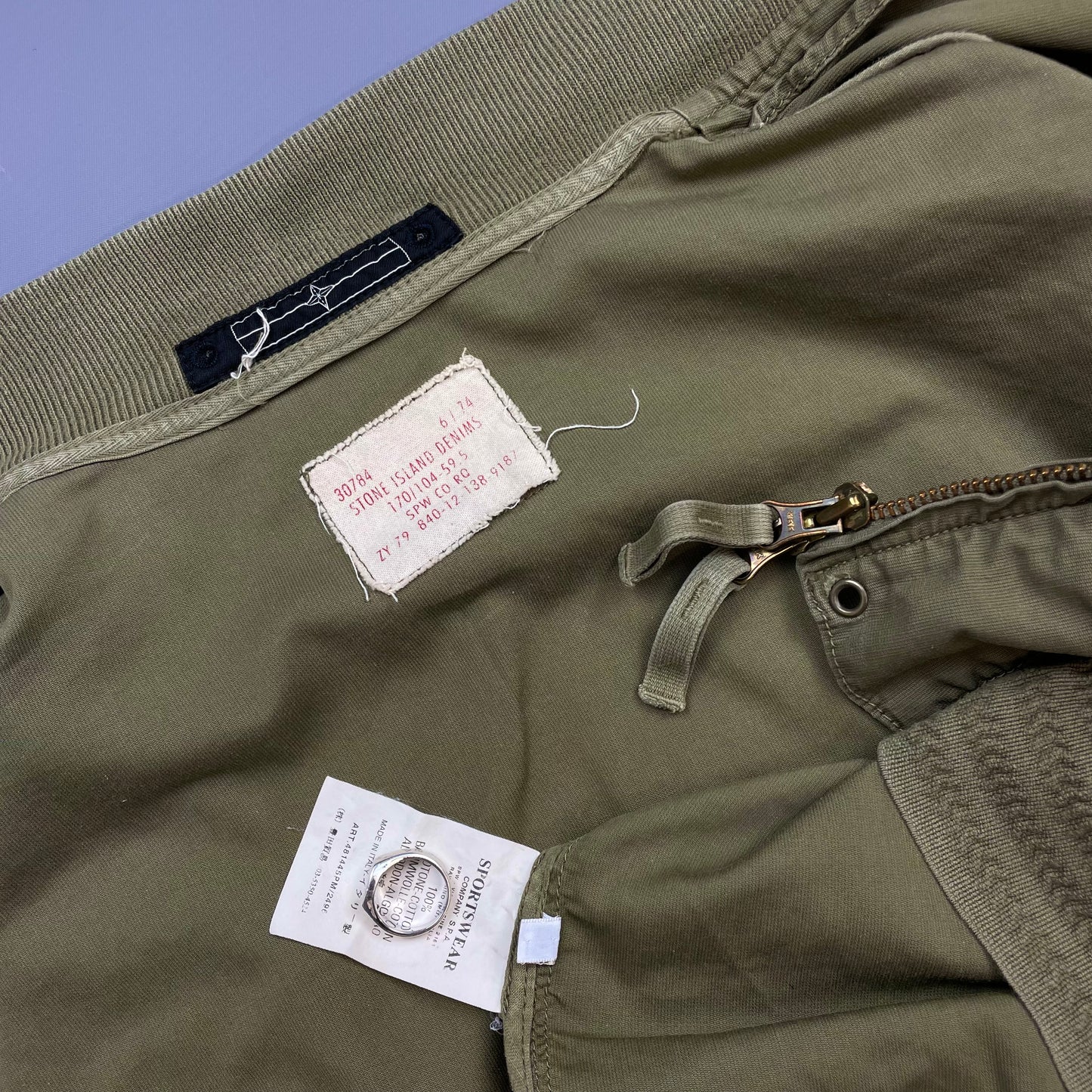 Stone Island Denims Khaki SS08 Military Jacket