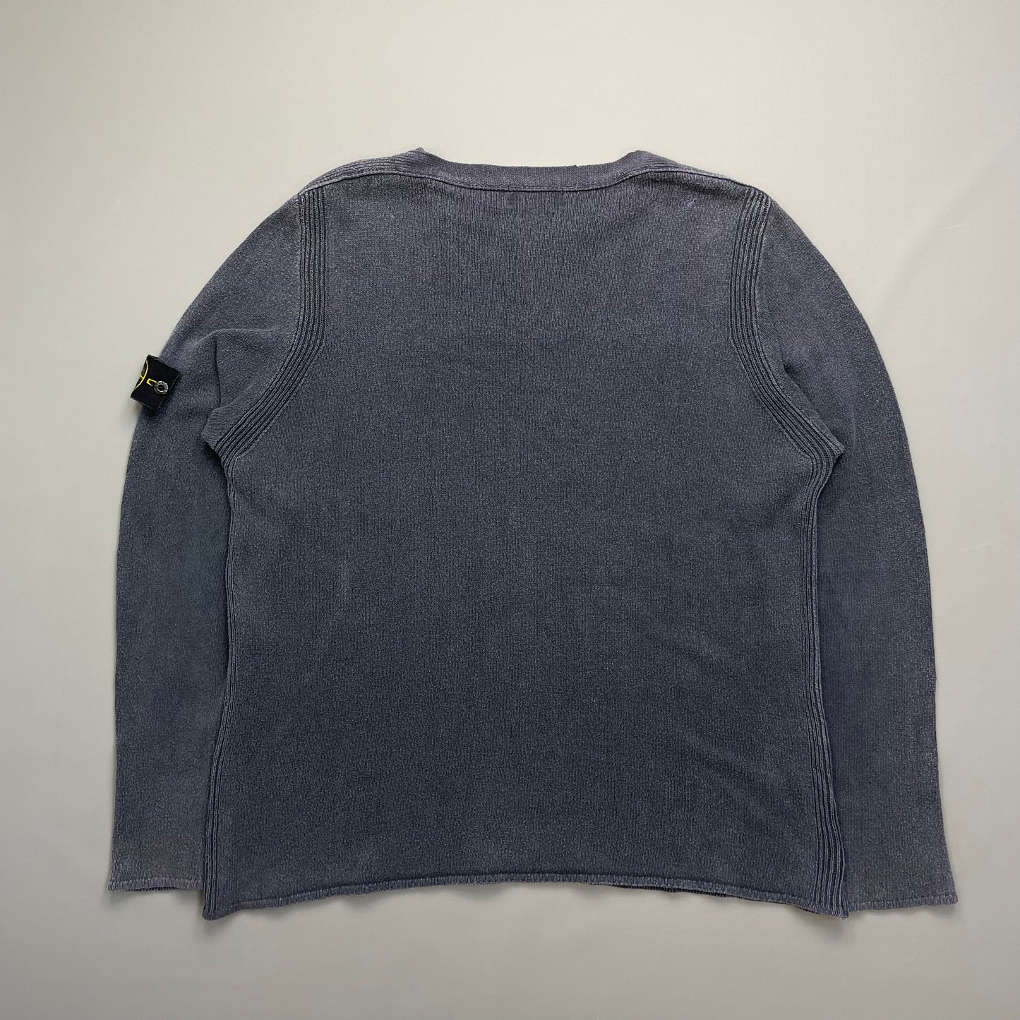 Stone Island Grey Lightweight 00s Knit Jumper