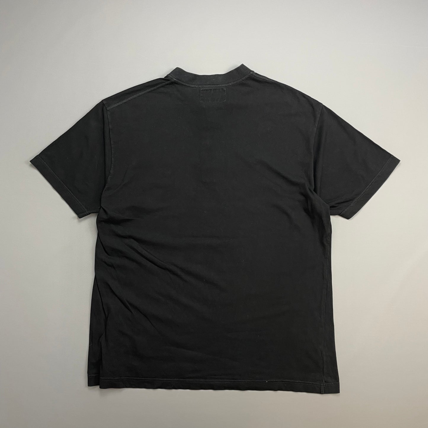 Armani Jeans Black 90s Lightweight Henley Tee