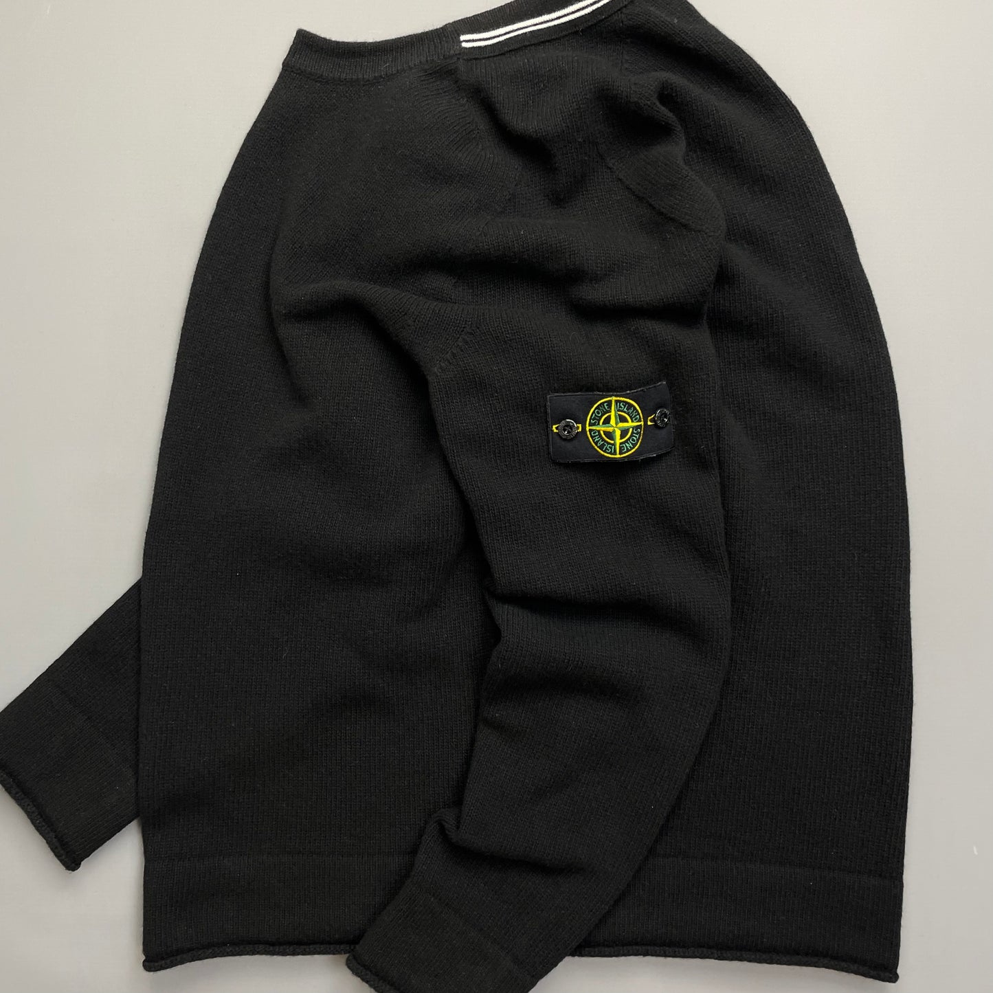 Stone Island Black AW17 Midweight Soft Knit Crewneck Jumper
