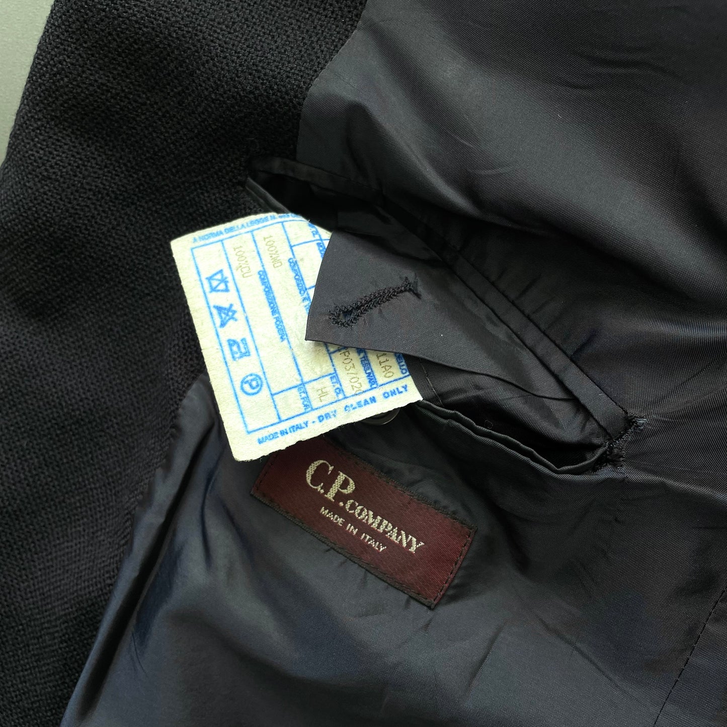 C.P. Company Navy 00s Wool Blazer