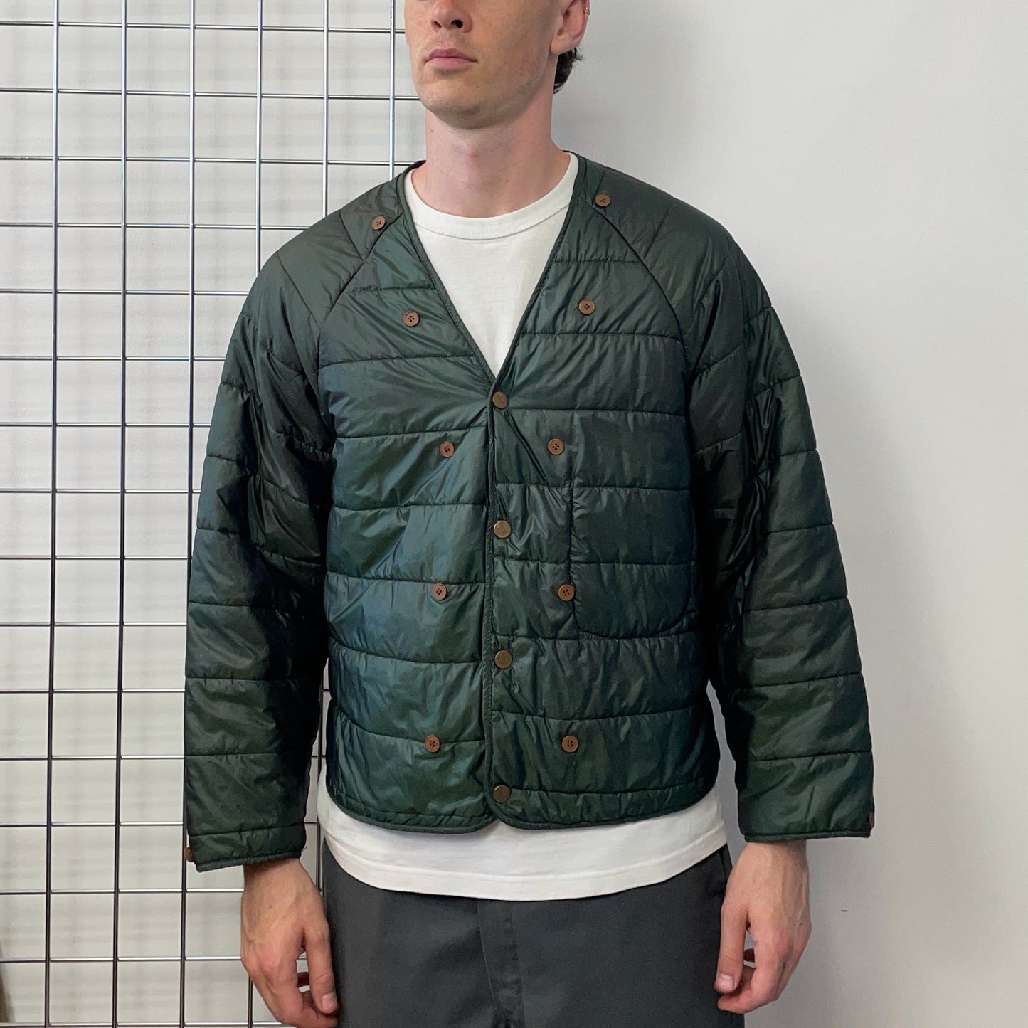 C.P. Company Brown & Green 1992 Ideas From Massimo Osti Liner Overcoat