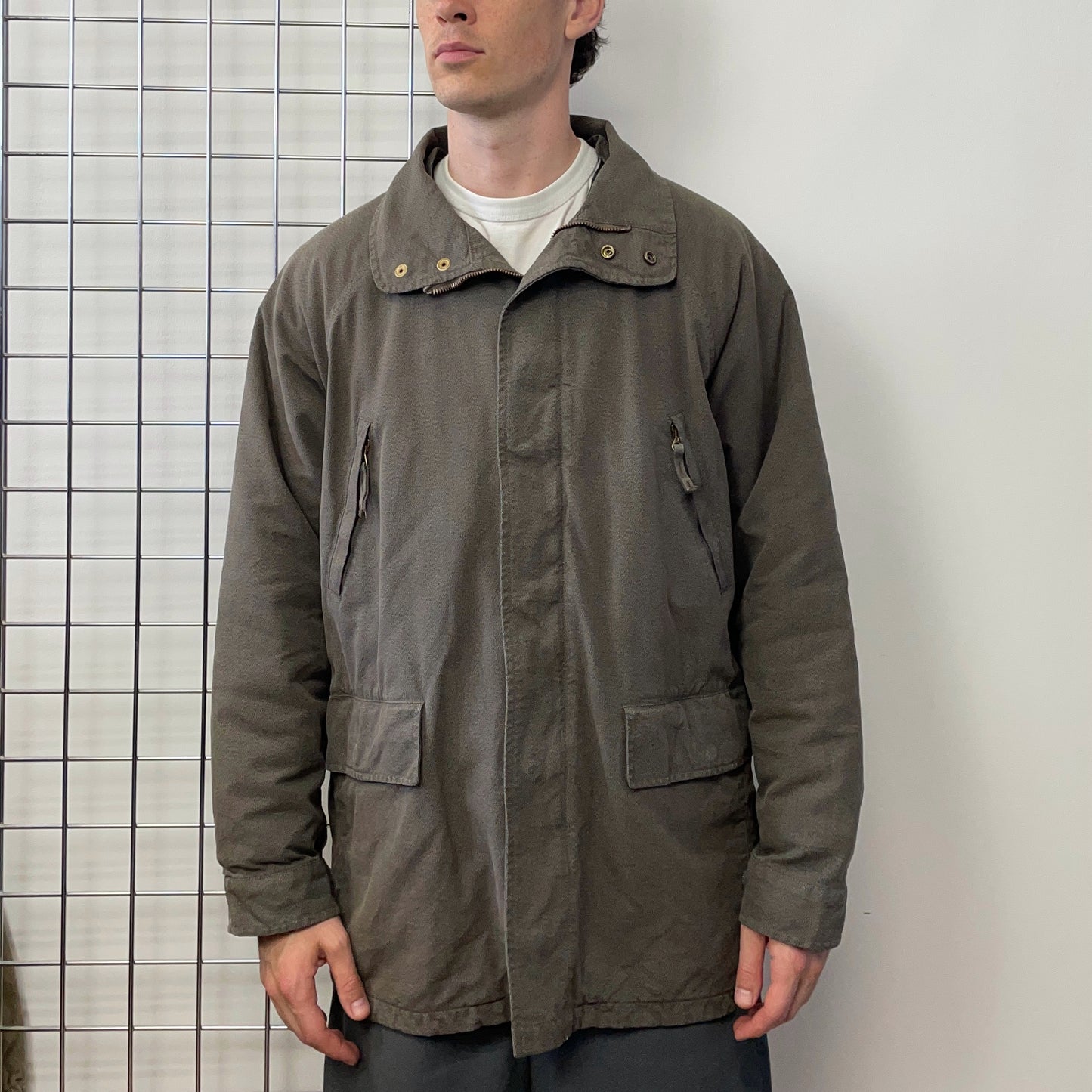 C.P. Company Brown & Green 1992 Ideas From Massimo Osti Liner Overcoat