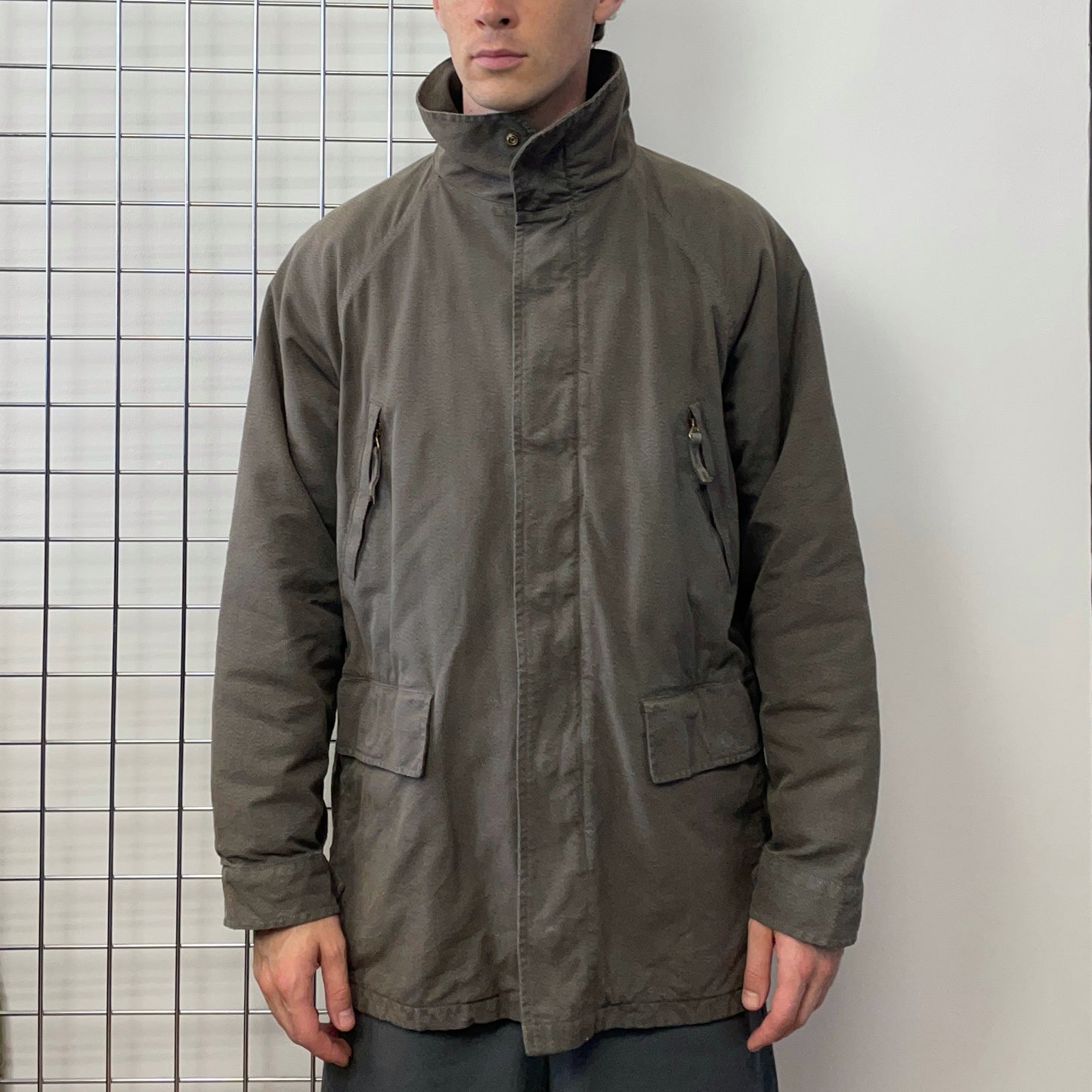 C.P. Company Brown & Green 1992 Ideas From Massimo Osti Liner Overcoat