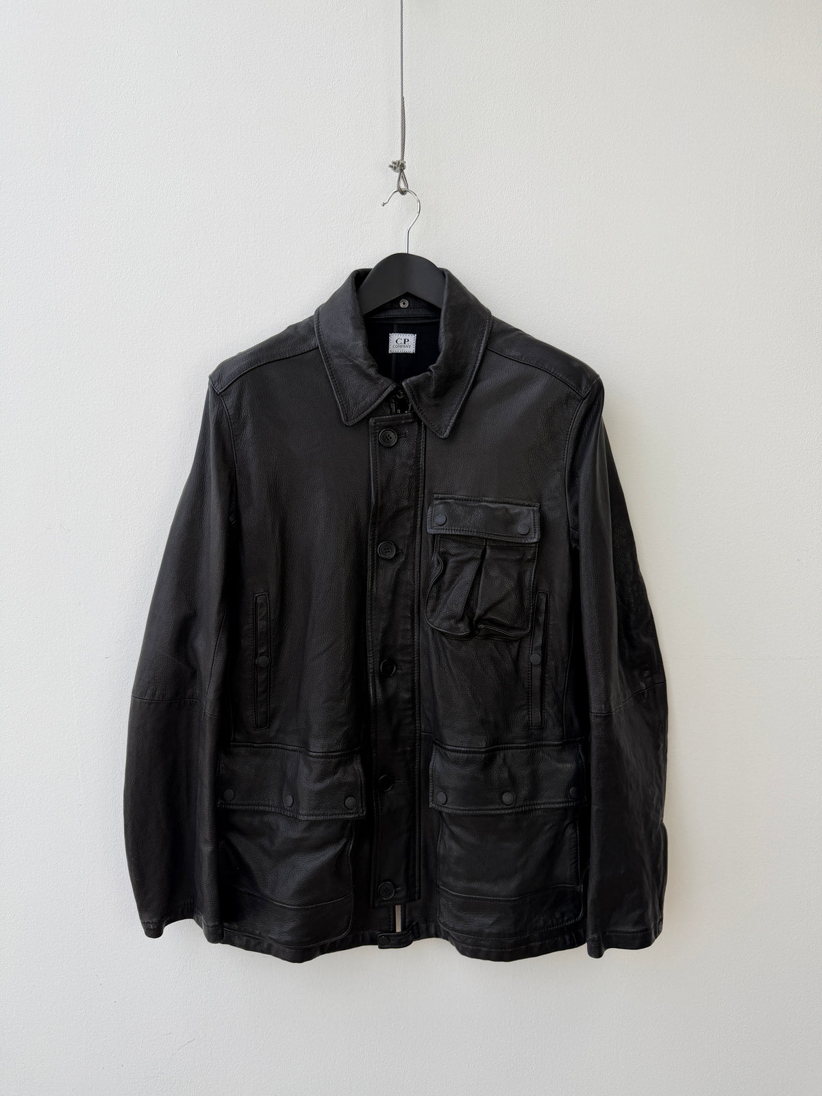 C.P. Company Black AW2008 Leather Multi-Pocket jacket