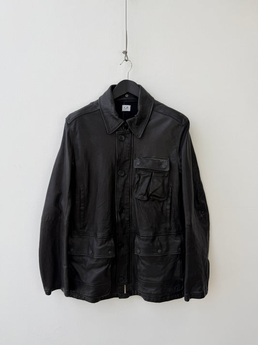 C.P. Company Black AW2008 Leather Multi-Pocket jacket