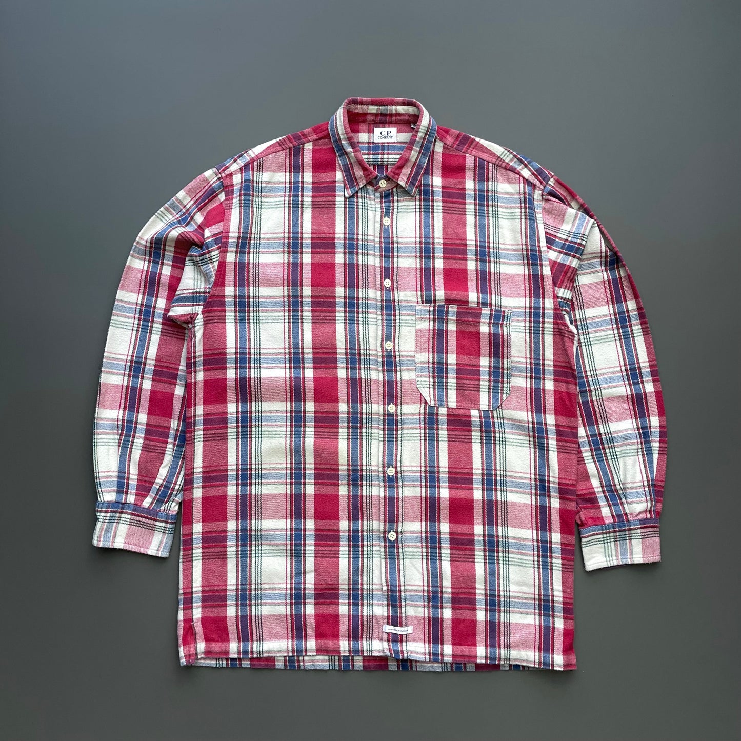 C.P. Company Red White & Blue AW94 Check Flannel Shirt (Undersixteen)