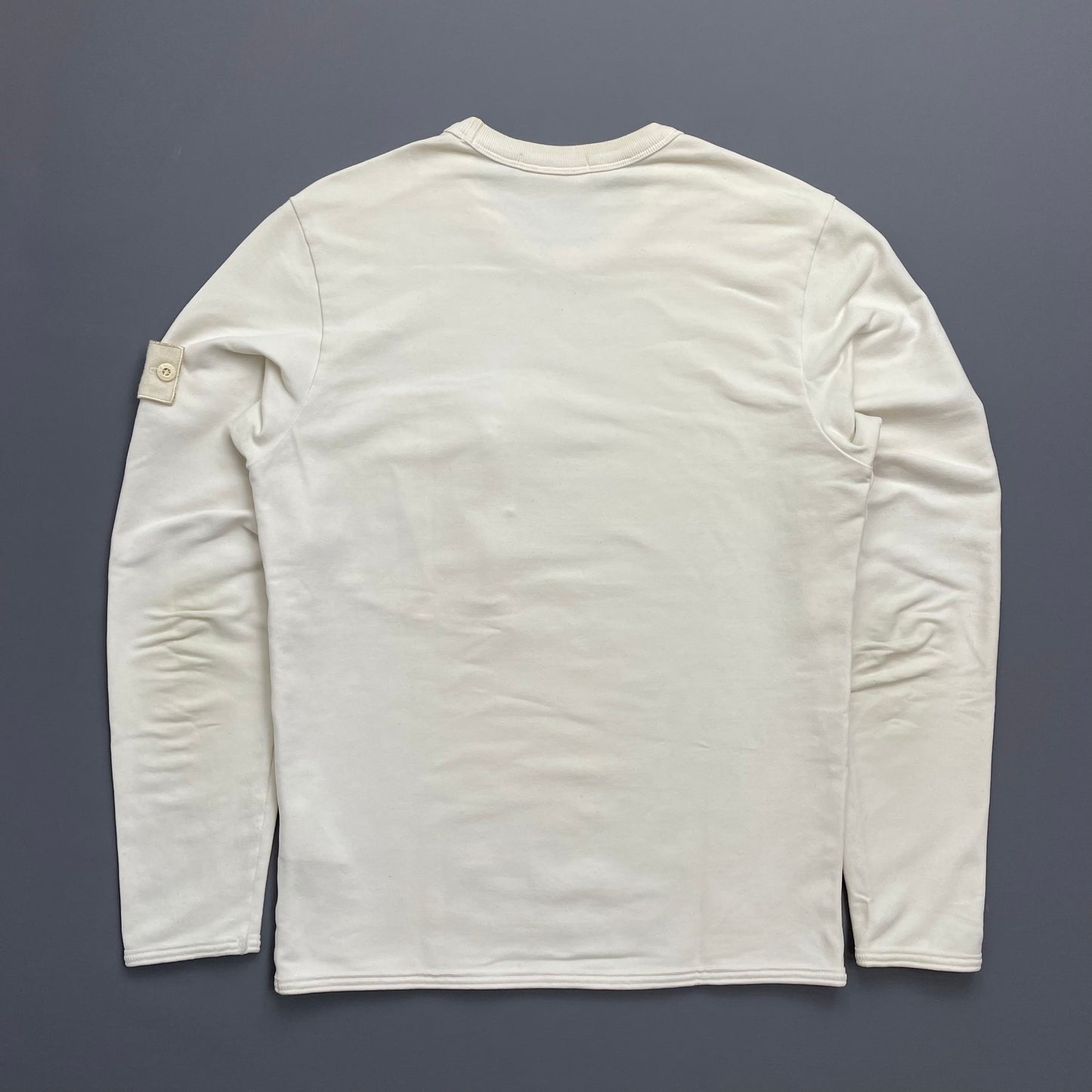 Stone Island Cream AW17 Ghost Pocket Crewneck Jumper