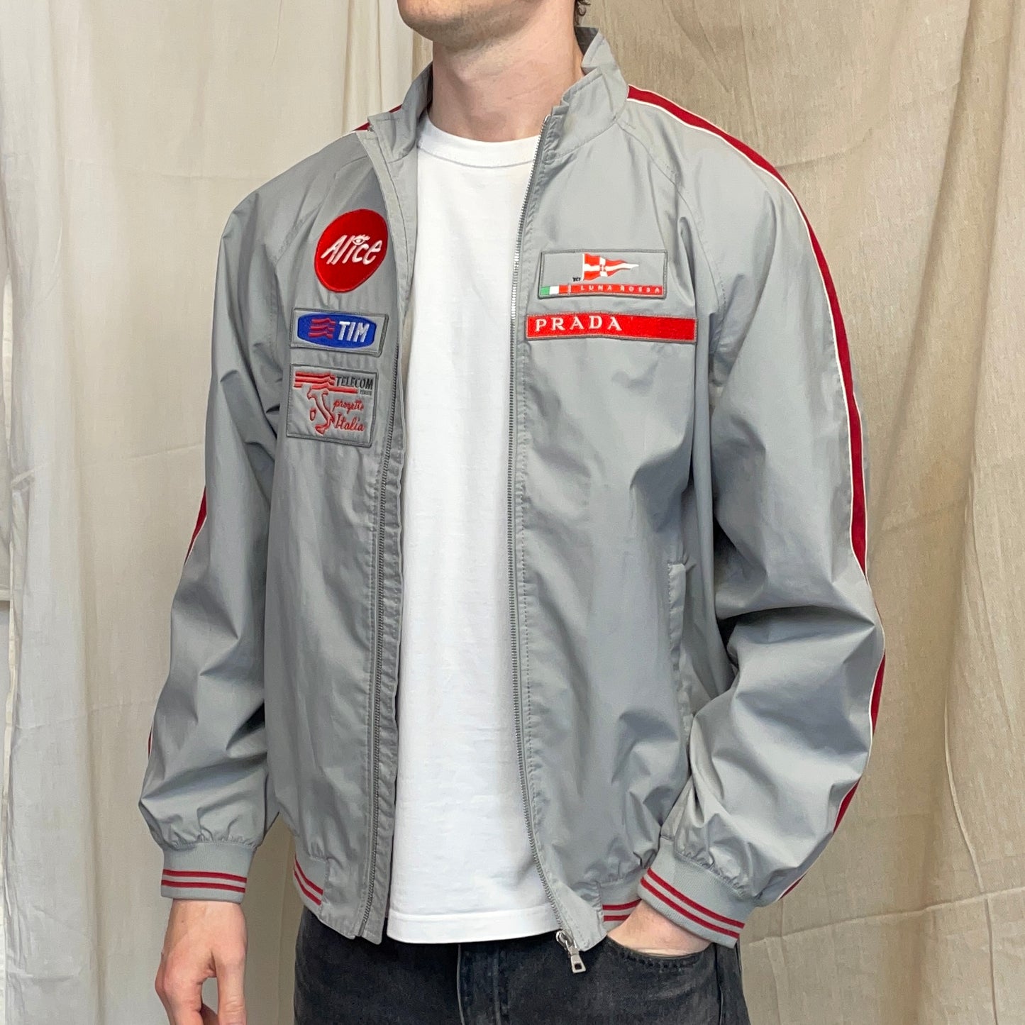 Prada Luna Rossa 2000's Sailing Team Racing Windbreaker Jacket