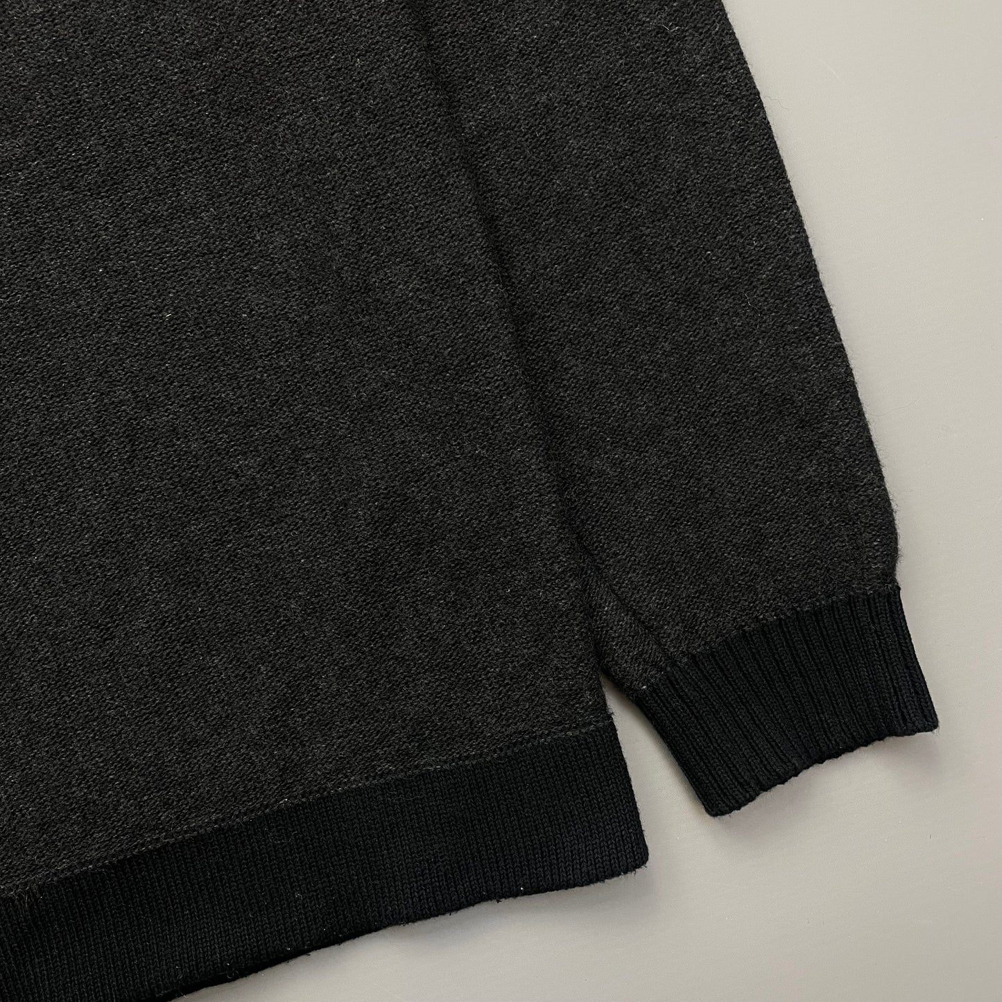 Stone Island Grey Two-Tone AW17 Midweight Knit Crewneck Jumper