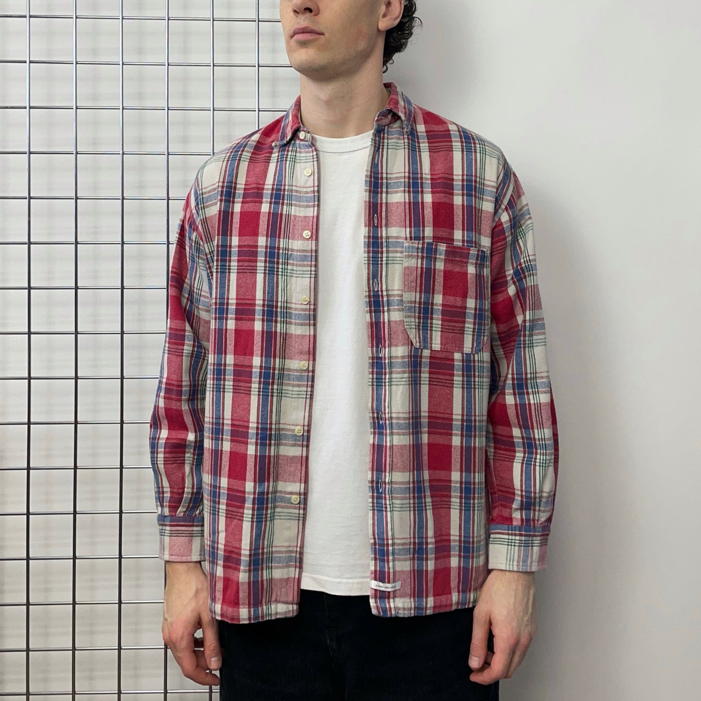 C.P. Company Red White & Blue AW94 Check Flannel Shirt (Undersixteen)