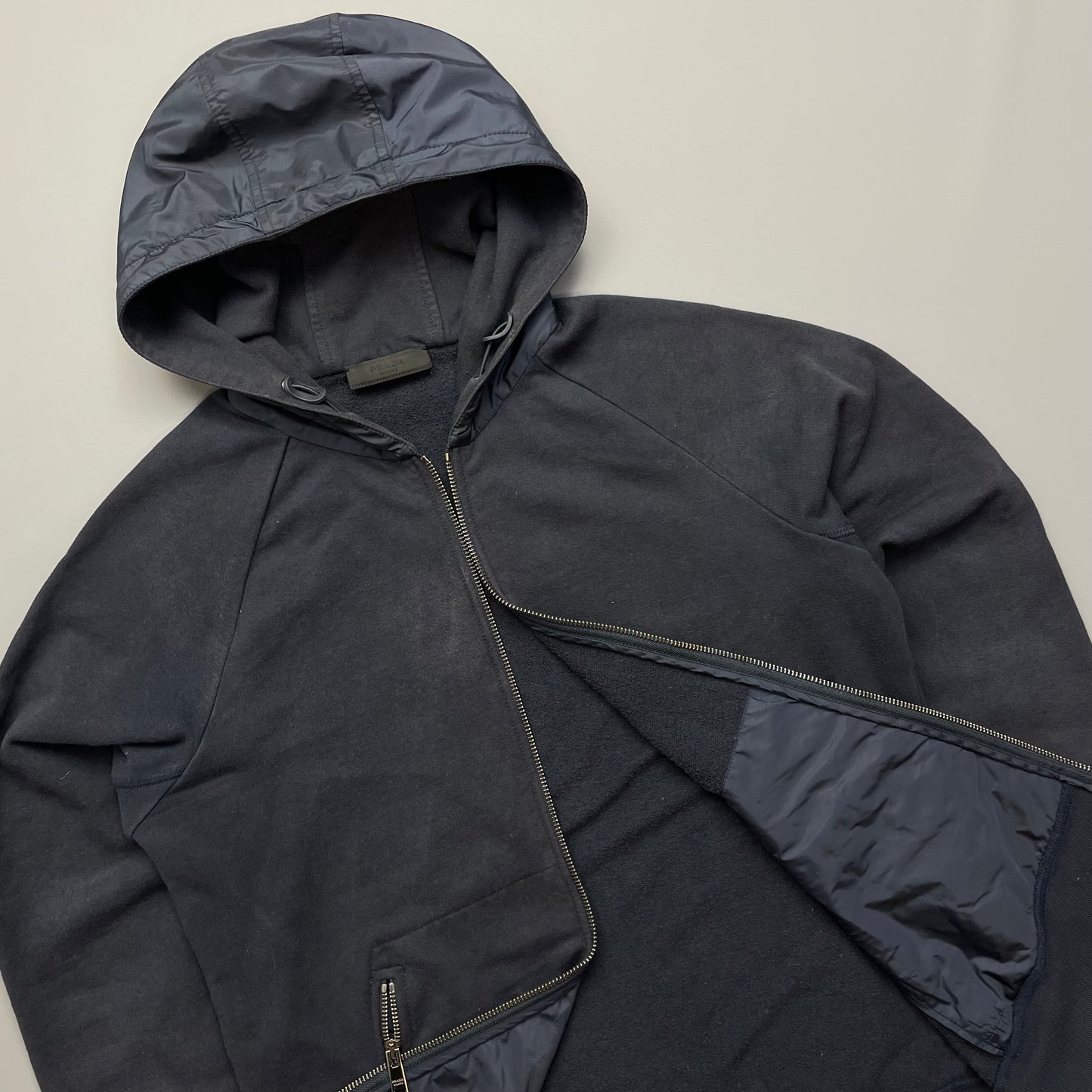 Prada Sport Navy 2017 Nylon Hoodie
