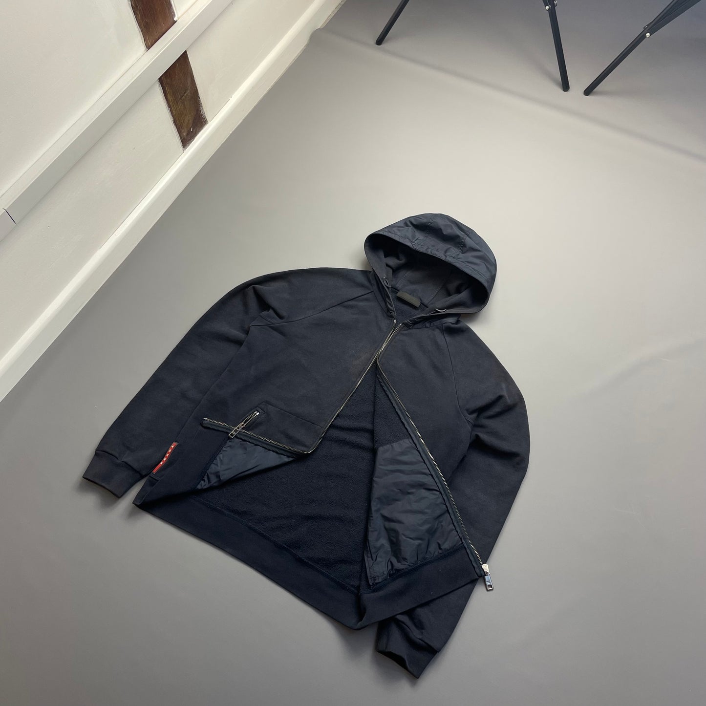 Prada Sport Navy 2017 Nylon Hoodie