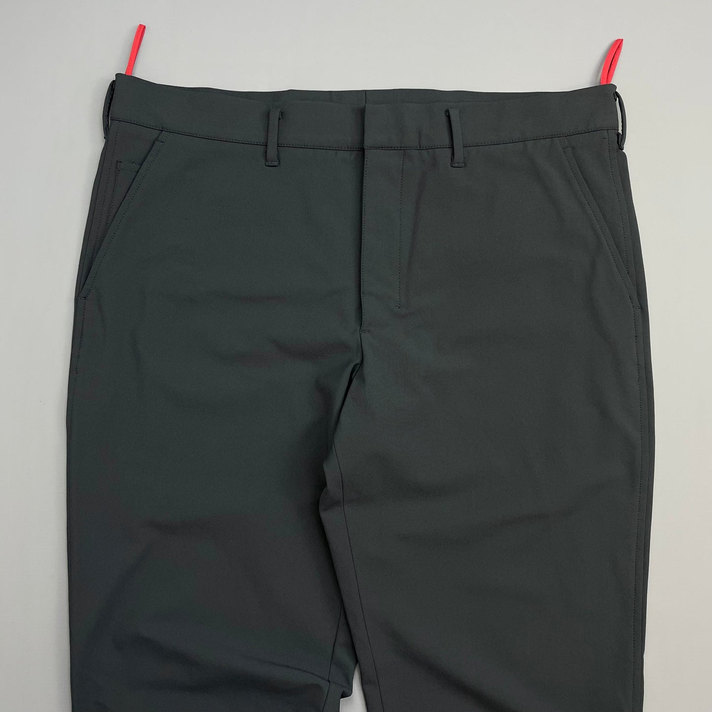 Prada Sport Grey 00s Technical Nylon Straight Leg Trouser