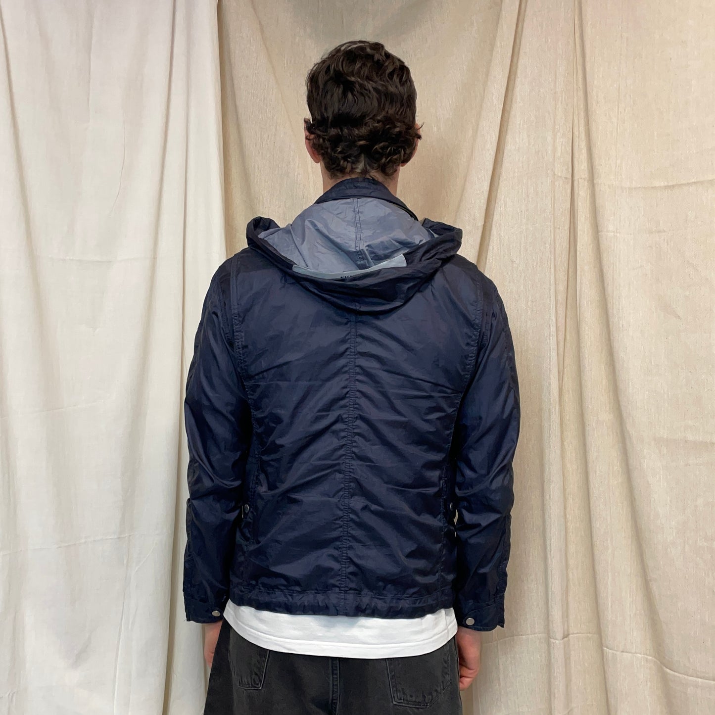 Stone Island Denims Navy SS09 Concealed Hood Tailored Field Jacket