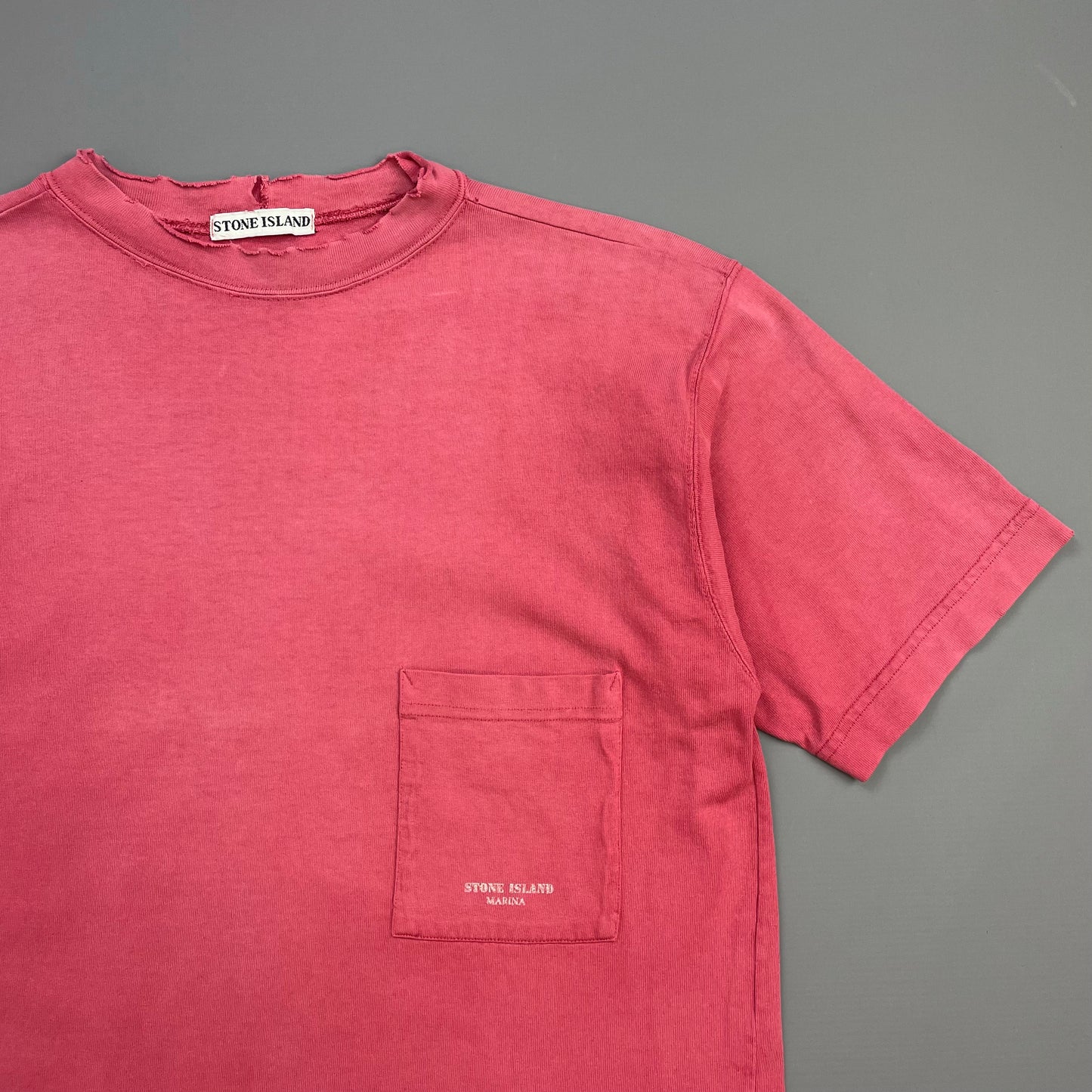 Stone Island Marina Pink 80s Cotton Pocket Tee