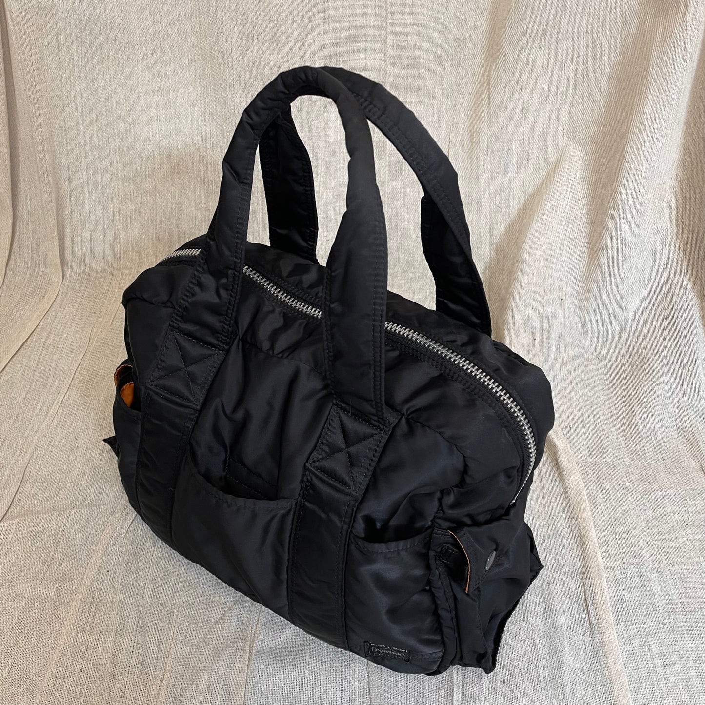 Porter Yoshida & Co. Black Nylon Tanker Handheld Boston Duffle Bag