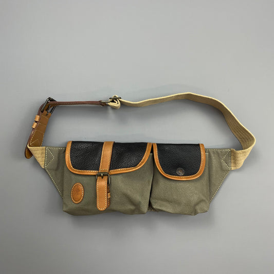 C.P. Company Olive 1980s Ideas From Massimo Osti Leather Crossbody Pouch Pocket Bag
