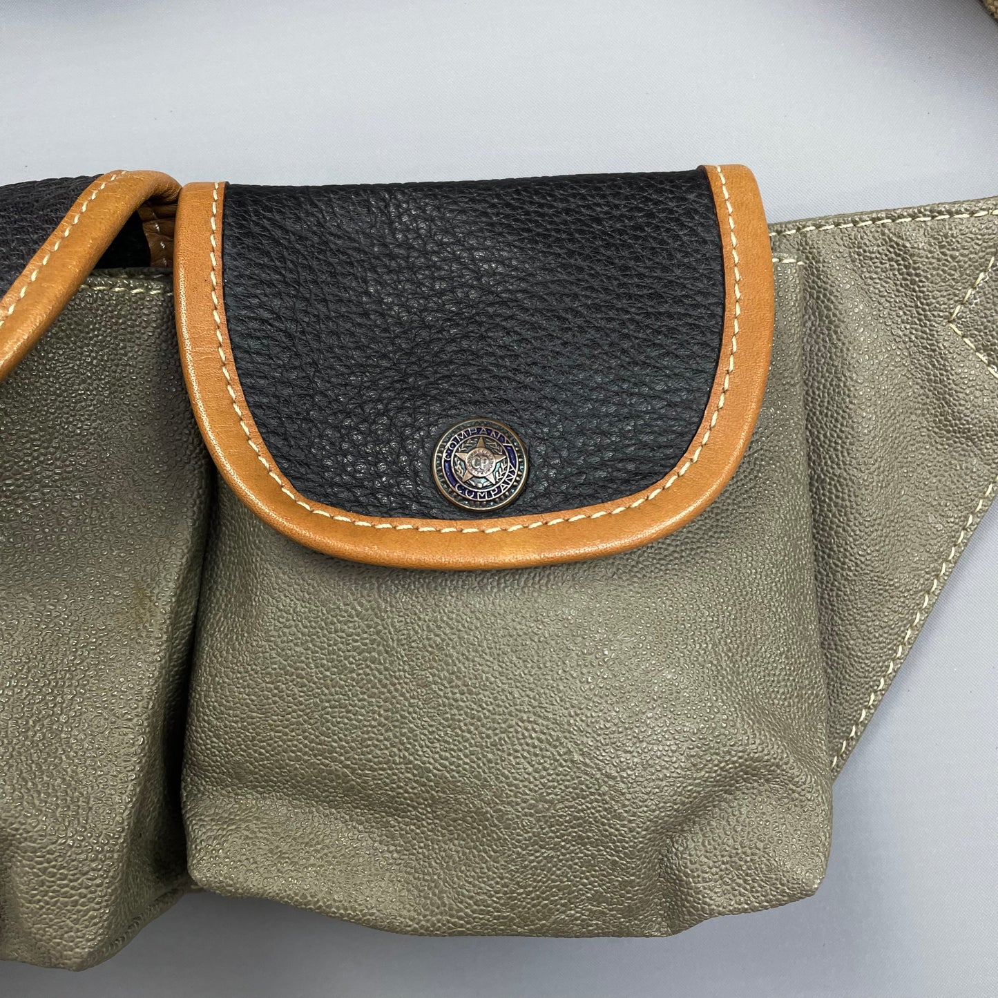 C.P. Company Olive 1980s Ideas From Massimo Osti Leather Crossbody Pouch Pocket Bag