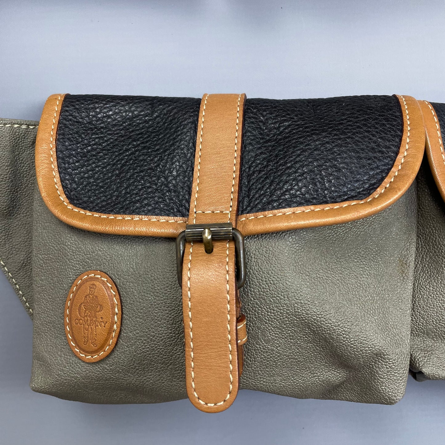 C.P. Company Olive 1980s Ideas From Massimo Osti Leather Crossbody Pouch Pocket Bag
