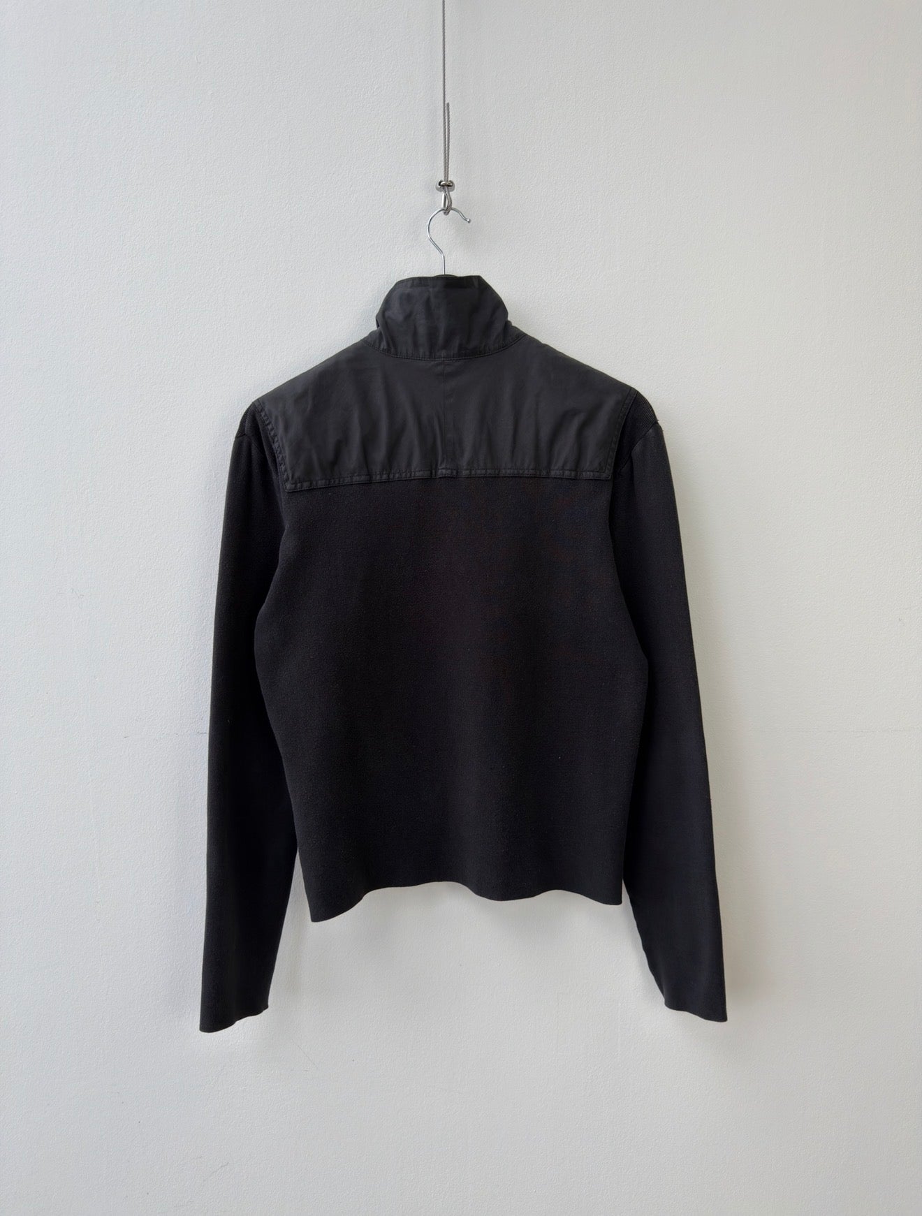 Prada Black 00s Technical Quarter Zip