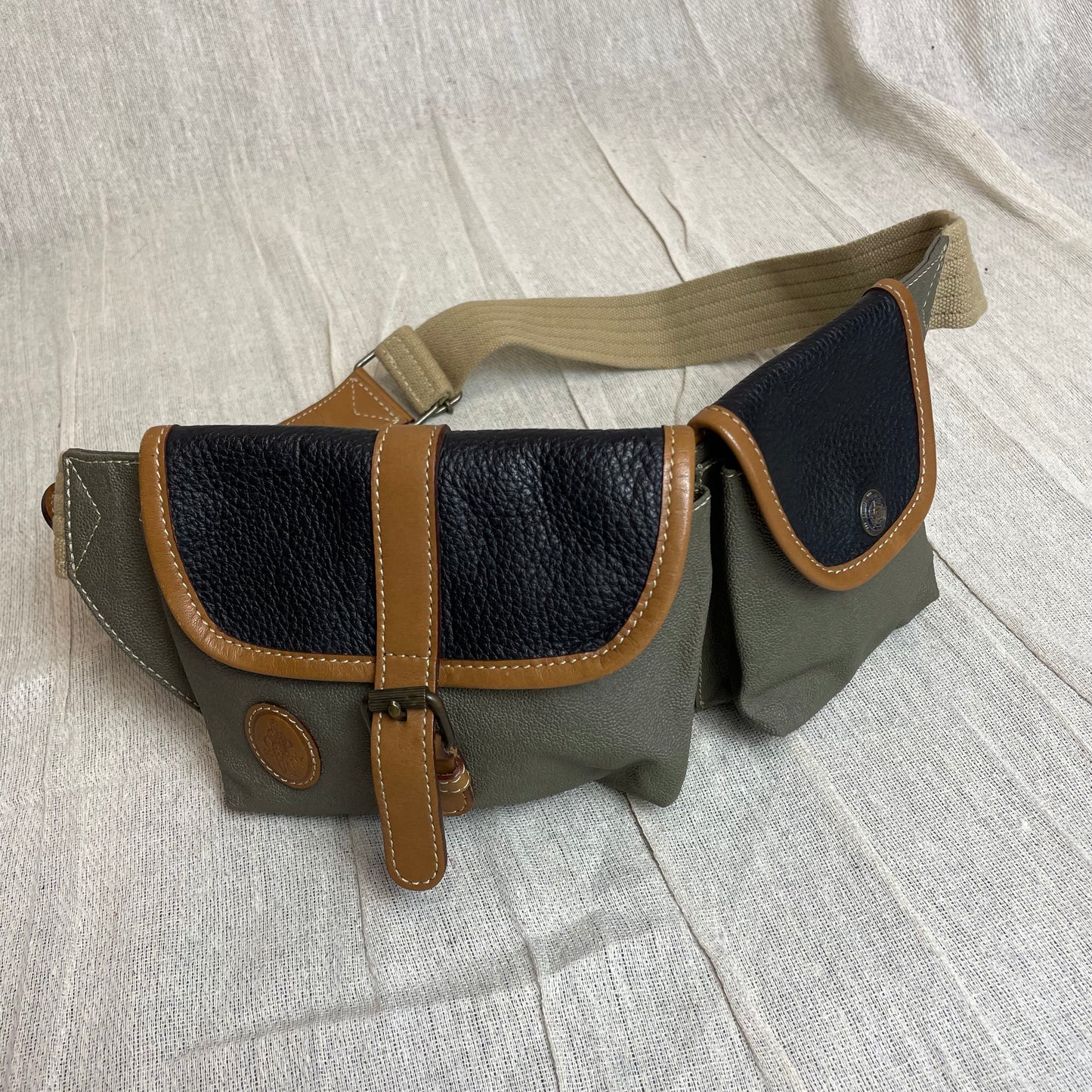C.P. Company Olive 1980s Ideas From Massimo Osti Leather Crossbody Pouch Pocket Bag