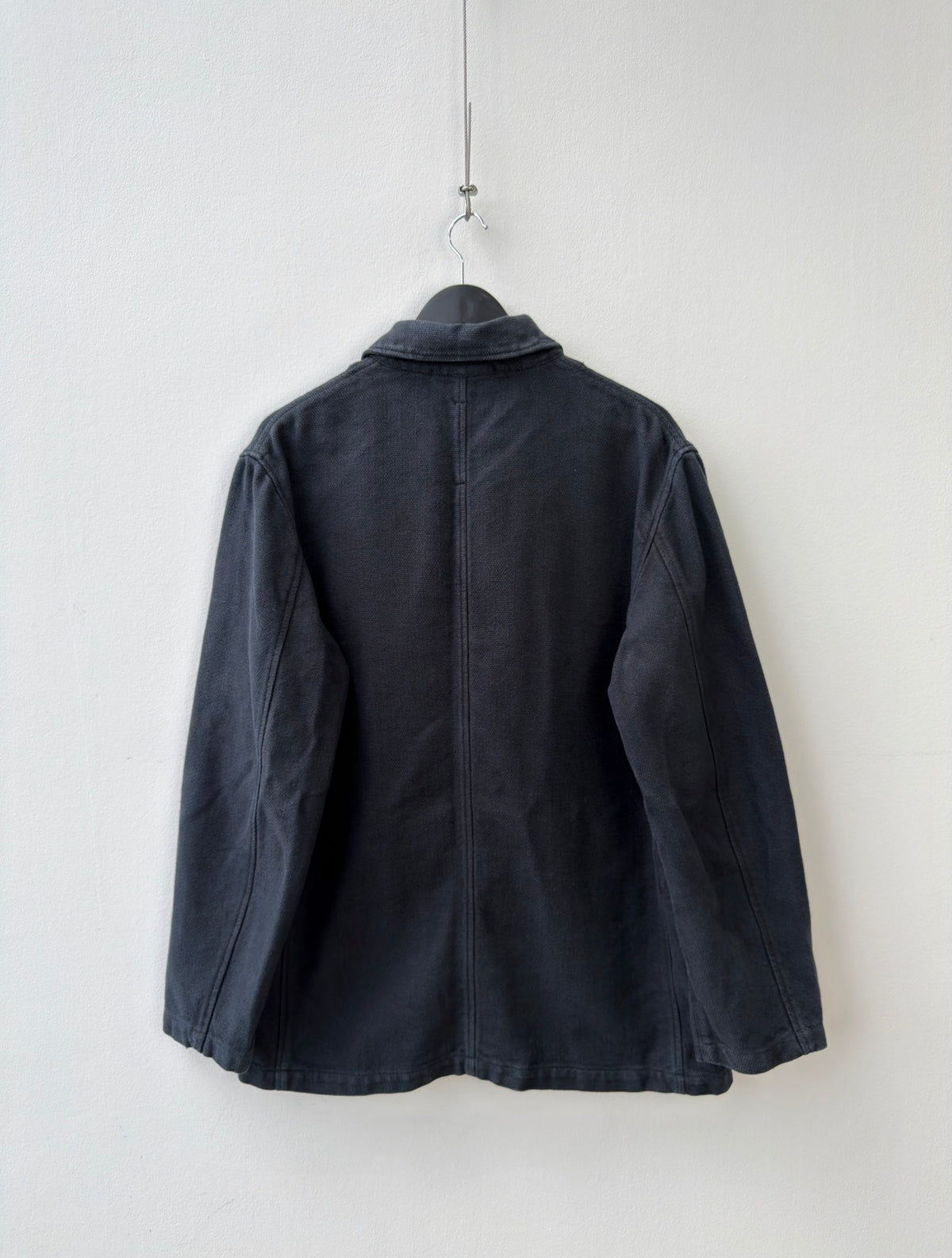C.P. Company Navy Cotton Linen Button Workwear Jacket