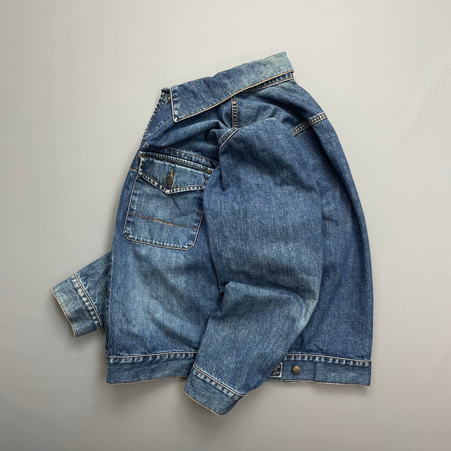 Stone Island Denims Blue Denim Trucker Jacket