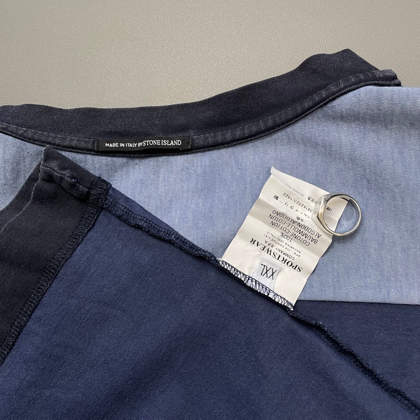 Stone Island Denims Navy AW03 Long Sleeve Tee