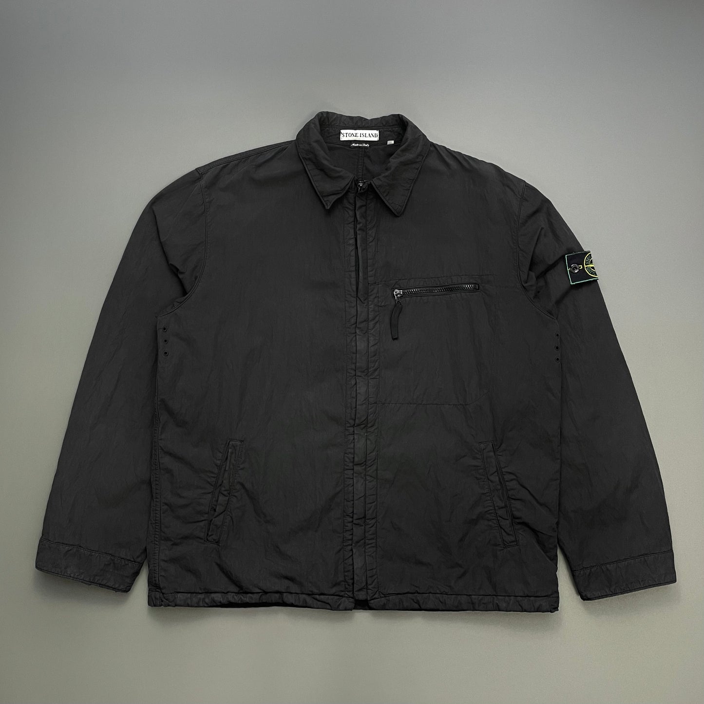 Stone Island Black AW98 Green Edge Badge Overshirt Jacket