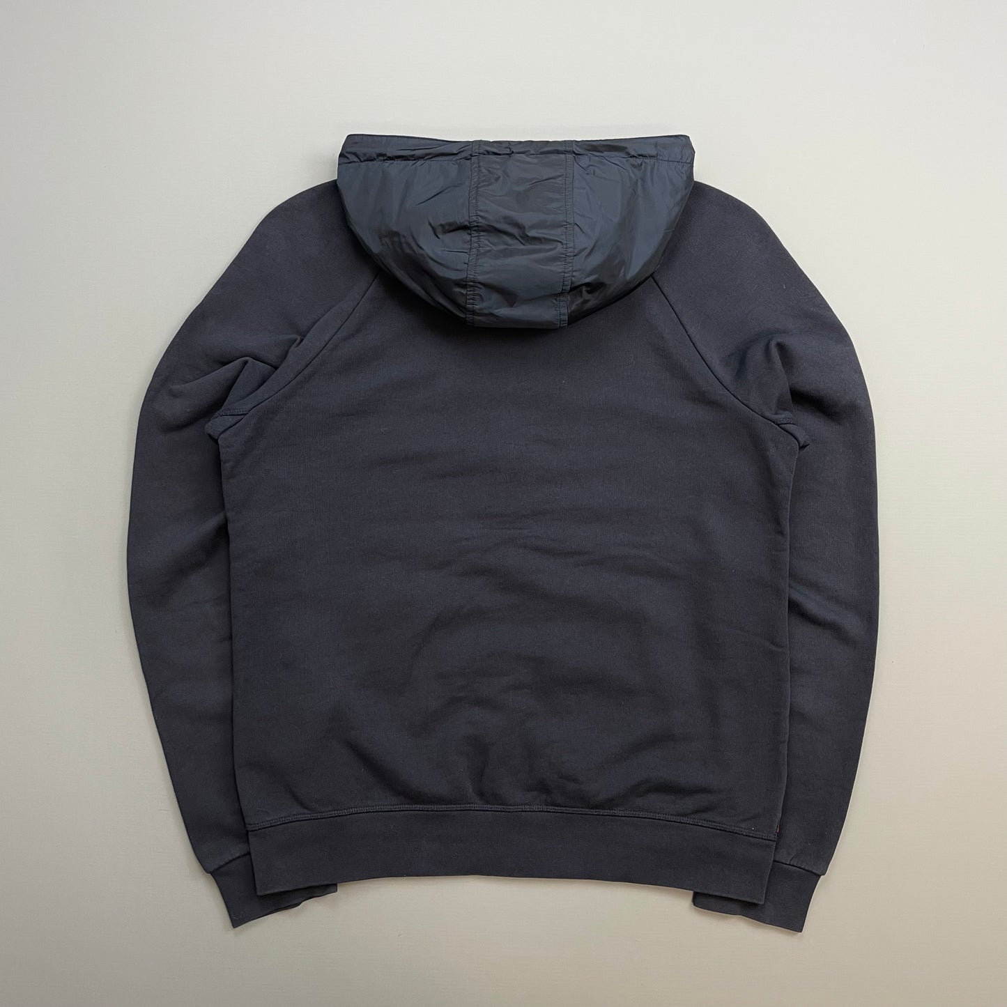 Prada Sport Navy 2015 Nylon Hood Zip-Through Hoodie