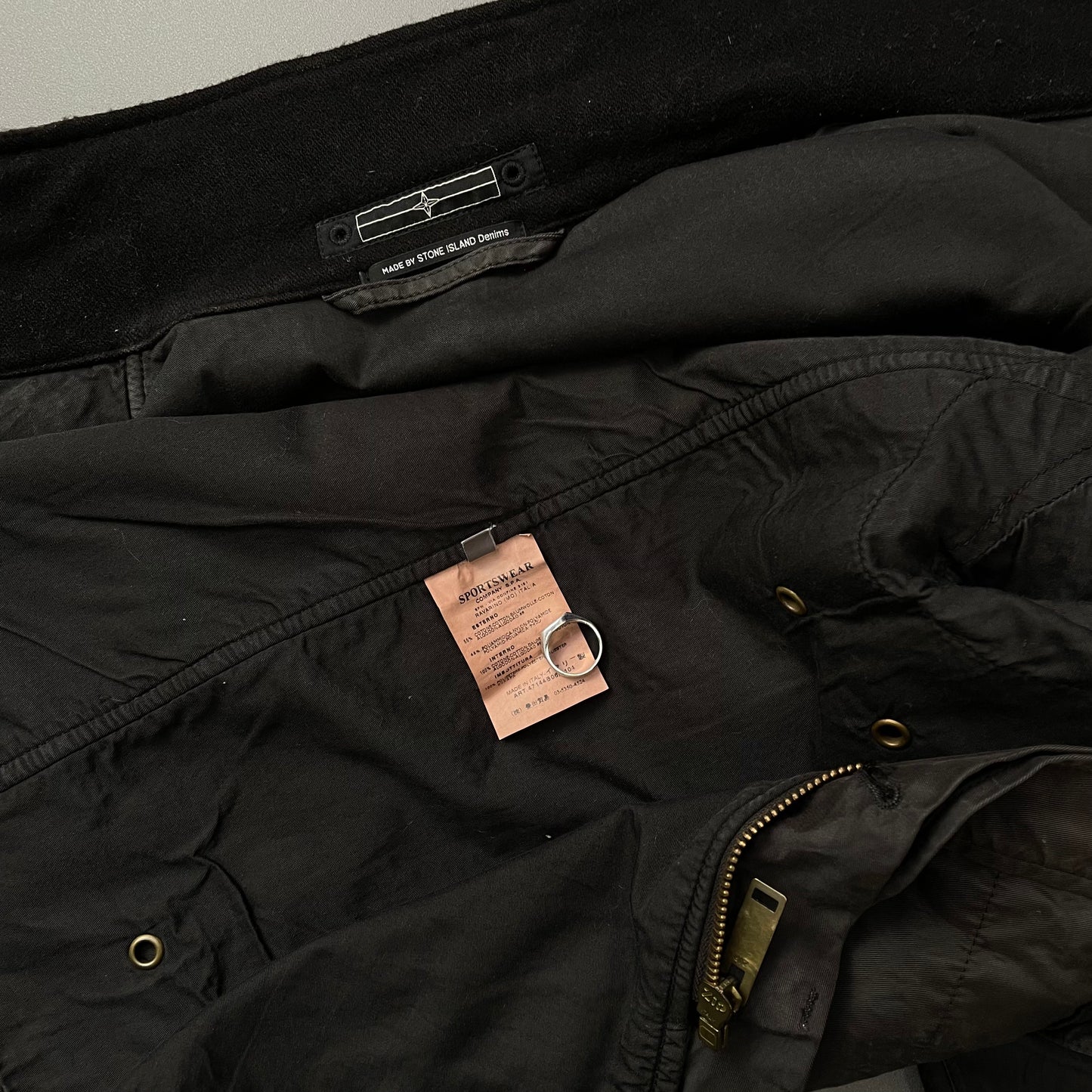 Stone Island Denims Grey AW07 Waxy Coated Field Jacket