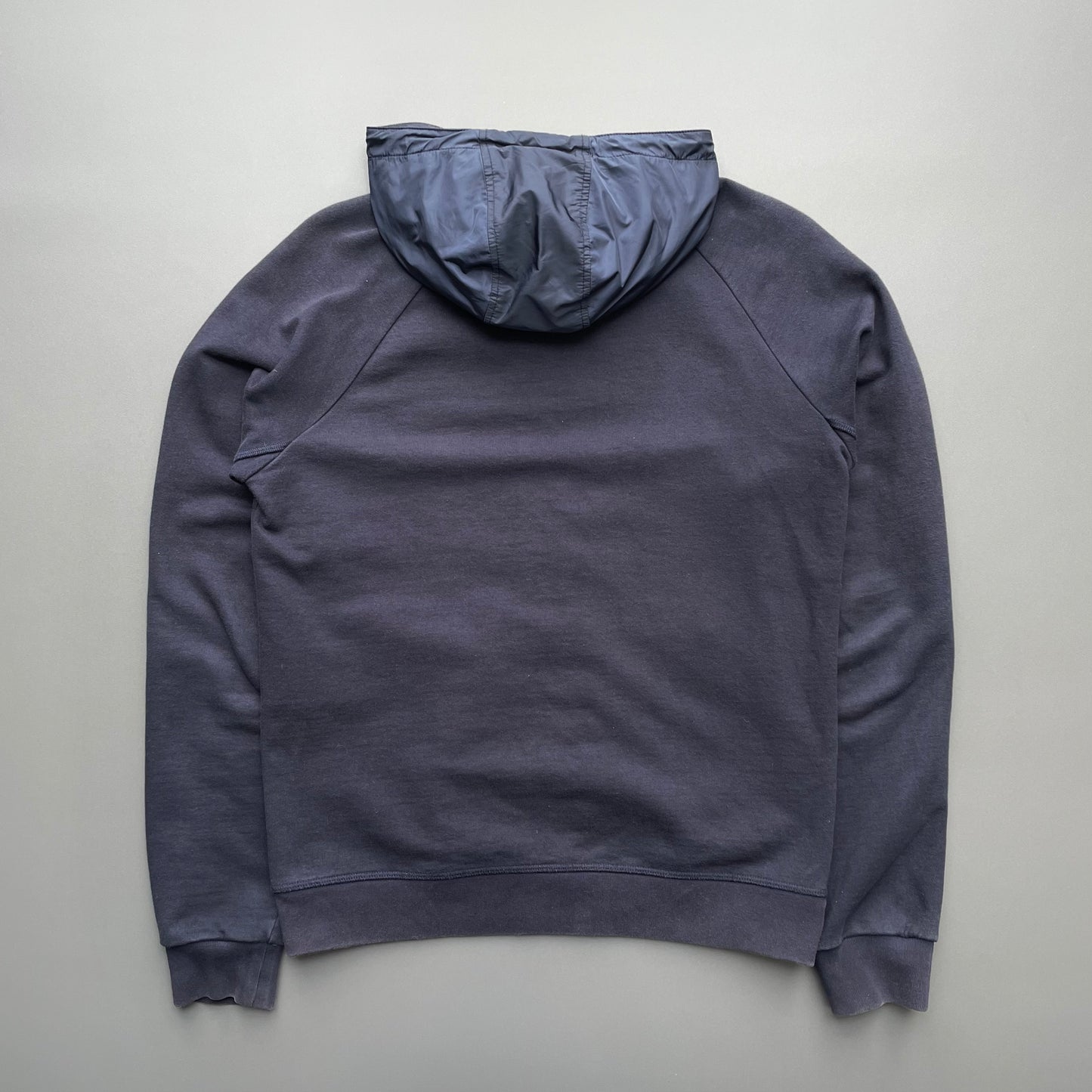 Prada Sport Navy 2018 Nylon Hood Zip-Through Hoodie