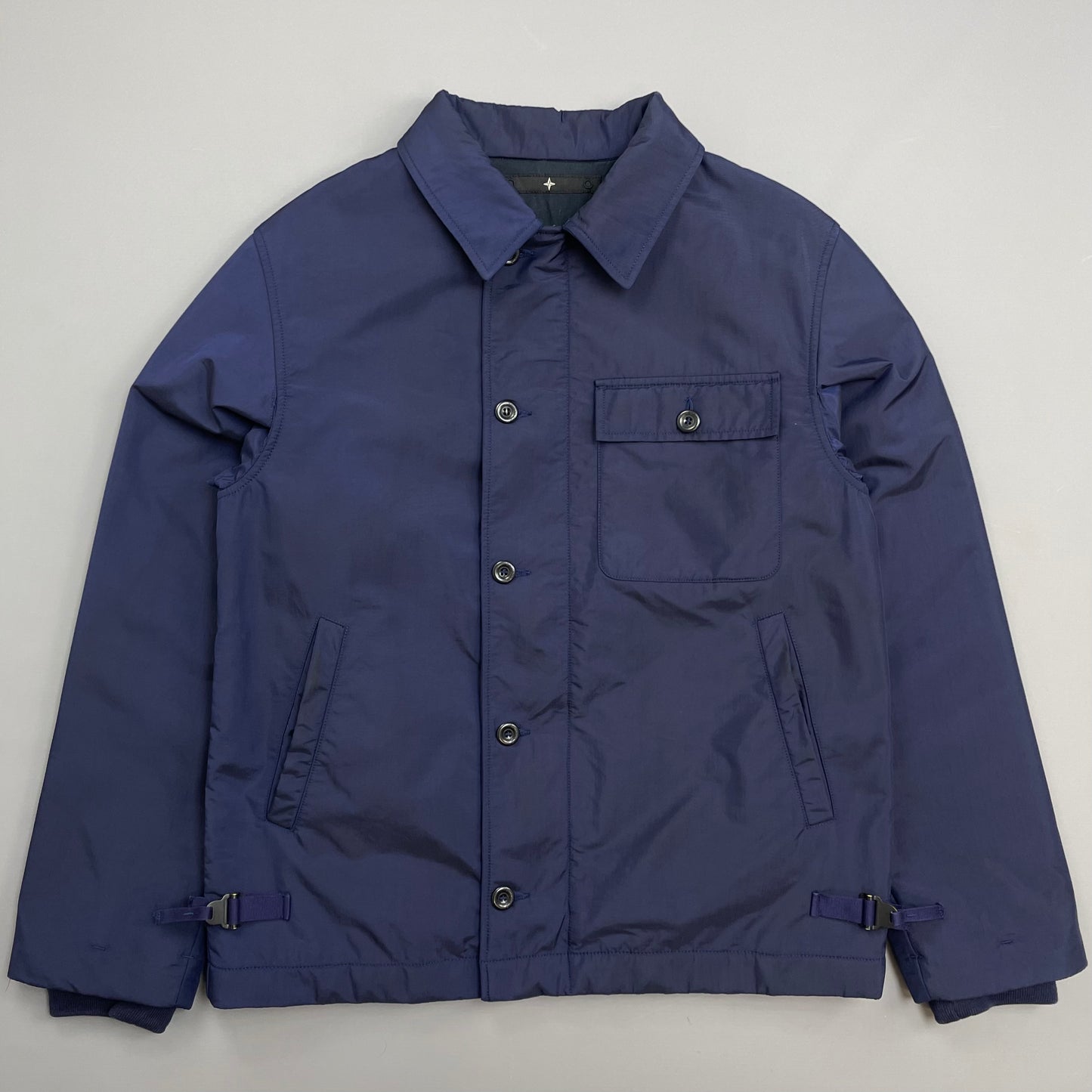 Stone Island Denims Blue AW02 Nylon Padded Harrington Jacket