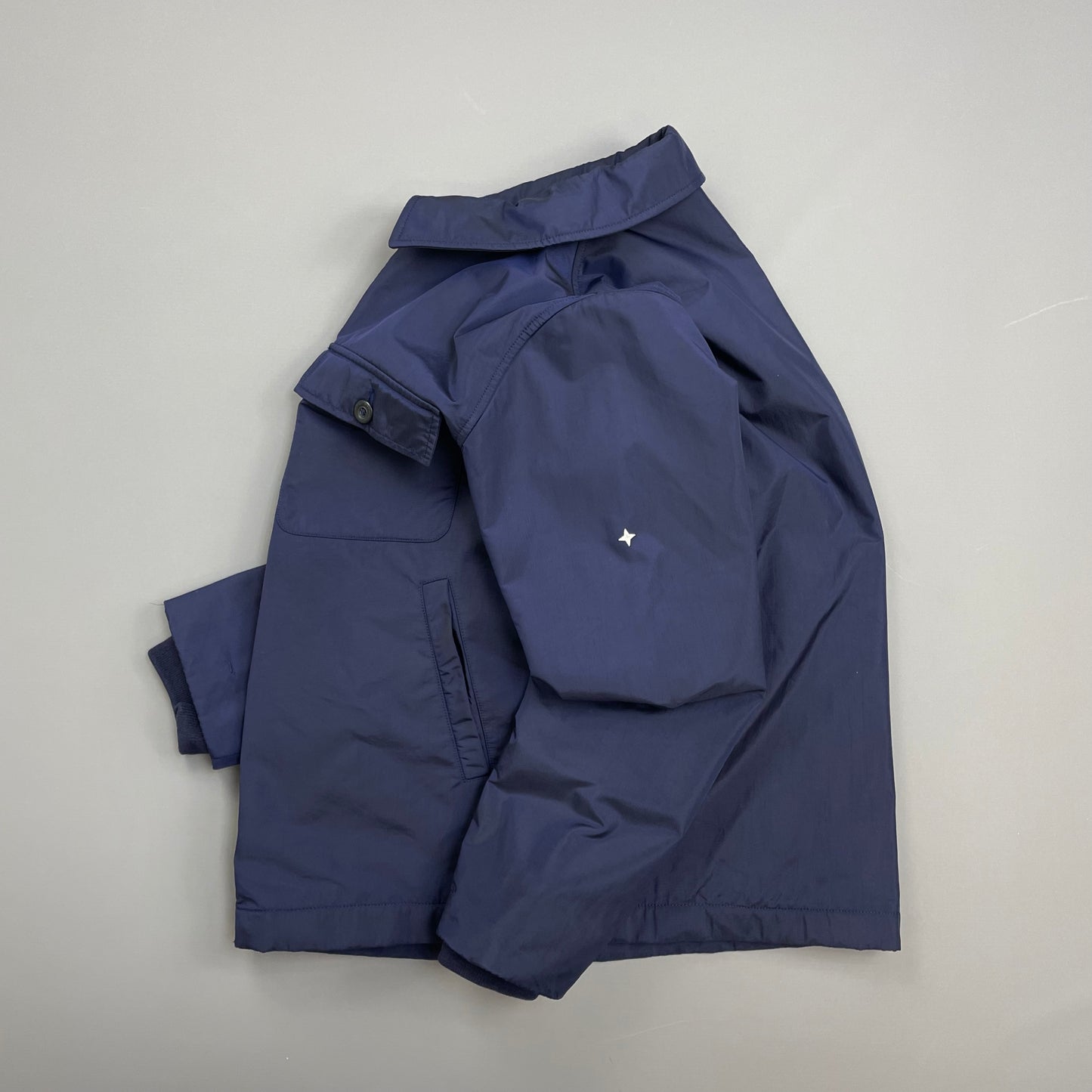 Stone Island Denims Blue AW02 Nylon Padded Harrington Jacket