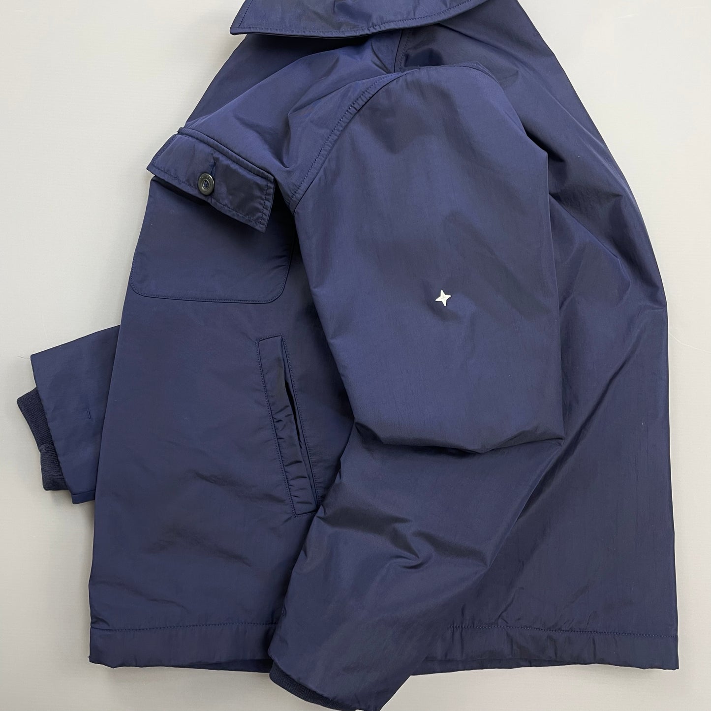 Stone Island Denims Blue AW02 Nylon Padded Harrington Jacket