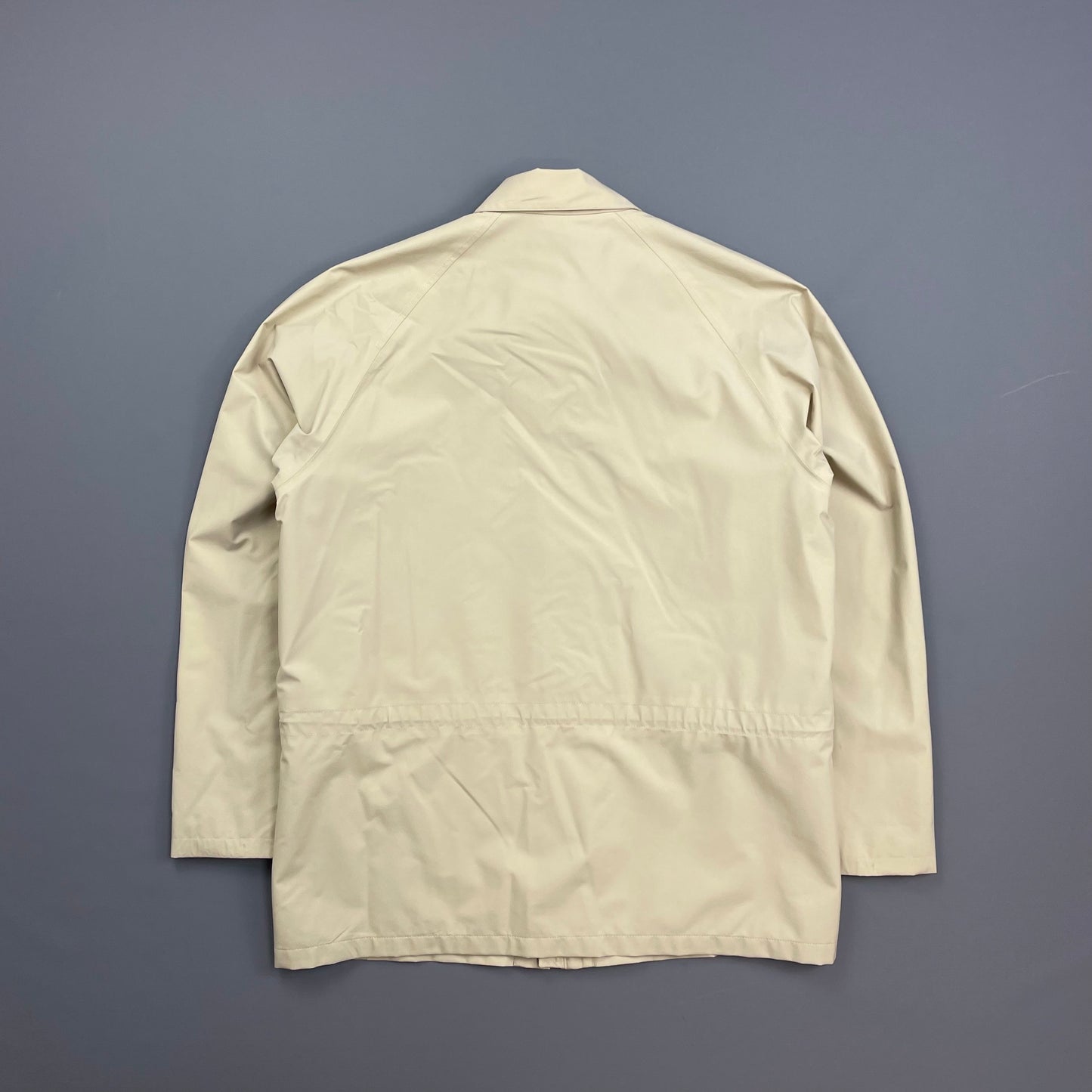 Prada Sport Cream Goretex Zip-Through Trench Coat