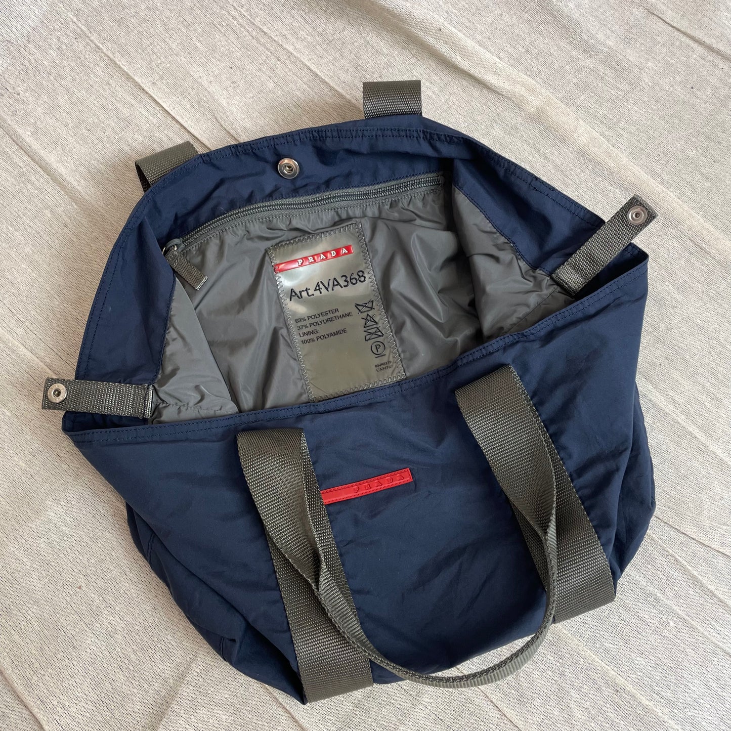 Prada Sport Blue 00s Handheld Sports Bag