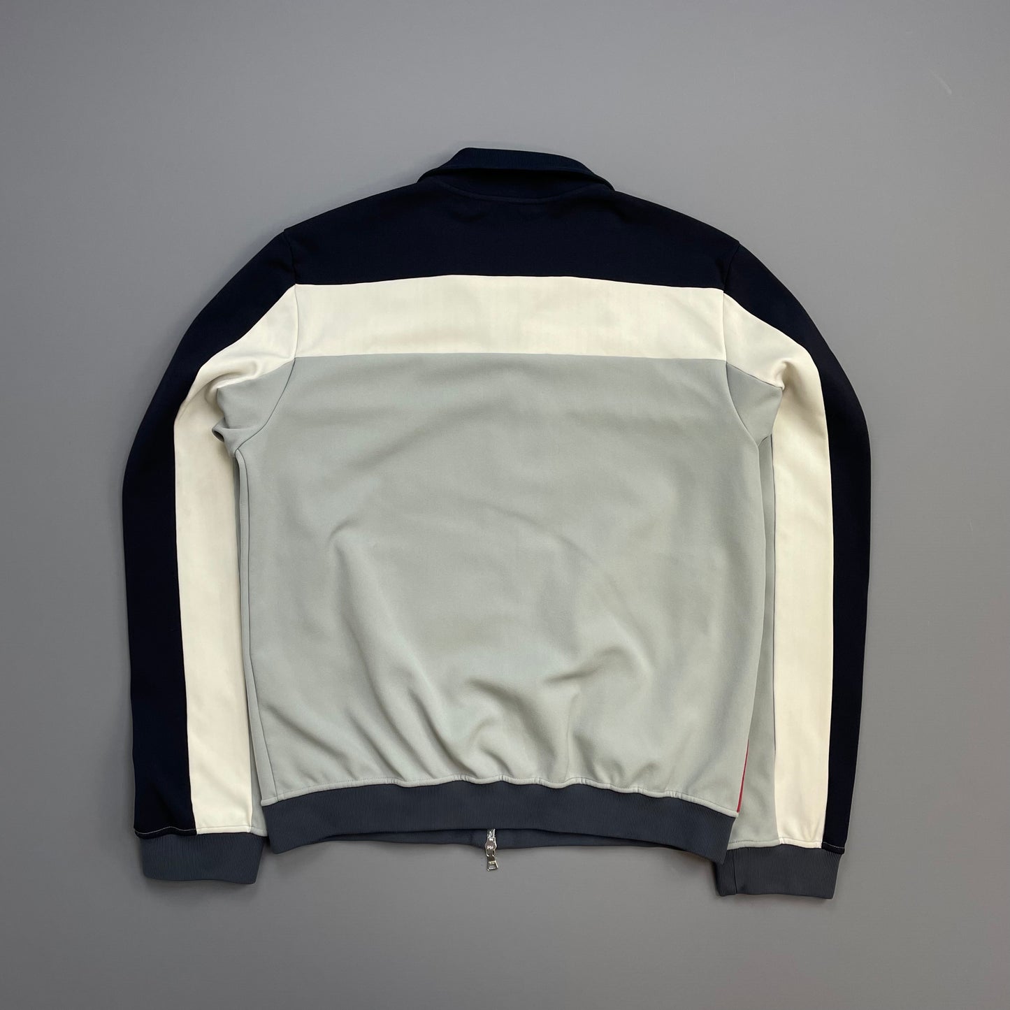 Prada Sport Blue, White & Navy 00s Lined Panelled Track Jacket