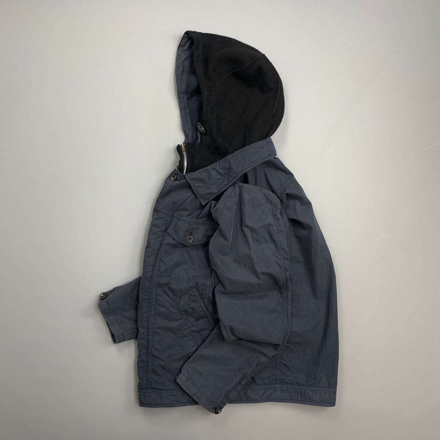 C.P. Company Navy & Black AW10 Dual Layer Hooded Jacket