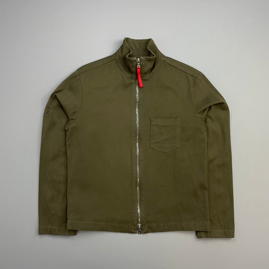 Prada Sport Khaki 00s Adjustable Sleeve Cotton Jacket