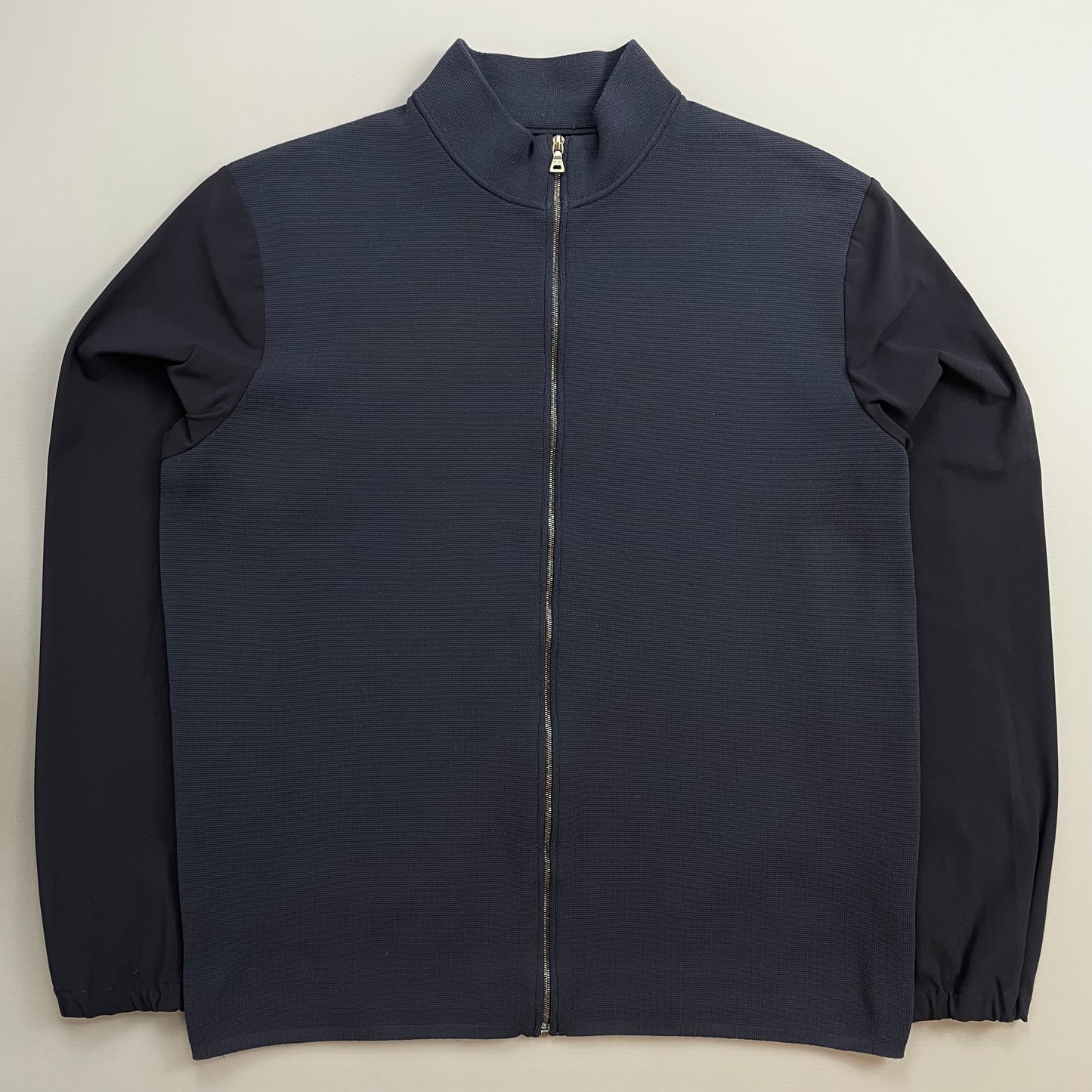 Prada Sport Navy SS00 Lightweight Zip-Through Nylon Panelled Jacket