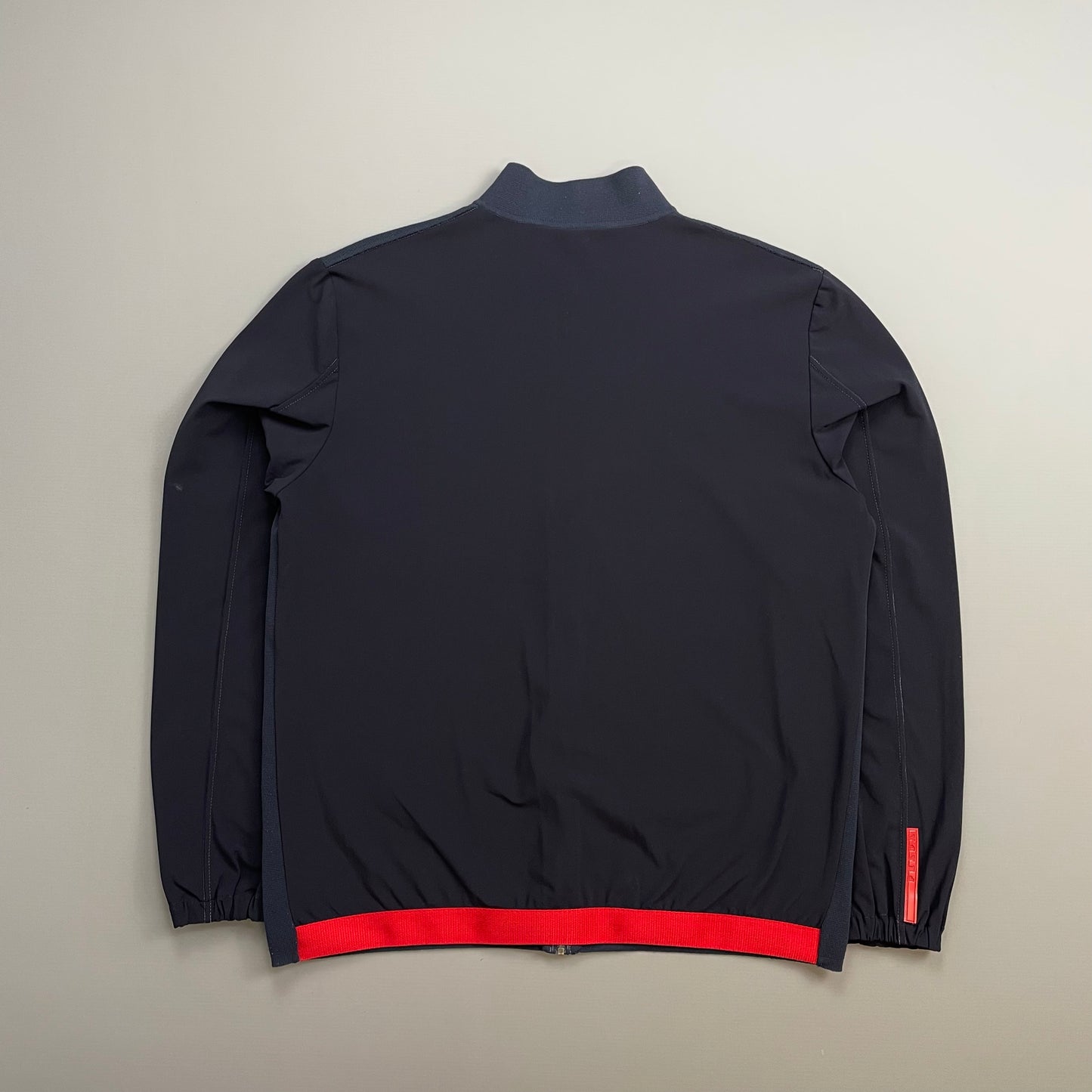Prada Sport Navy SS00 Lightweight Zip-Through Nylon Panelled Jacket