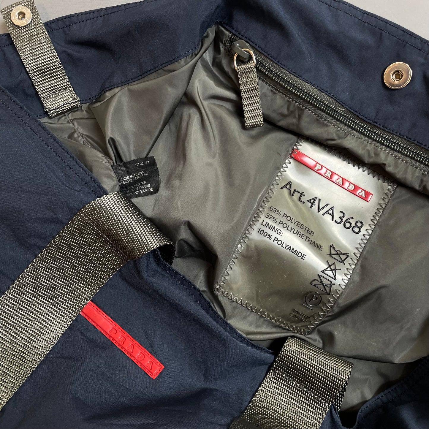 Prada Sport Blue 00s Handheld Sports Bag