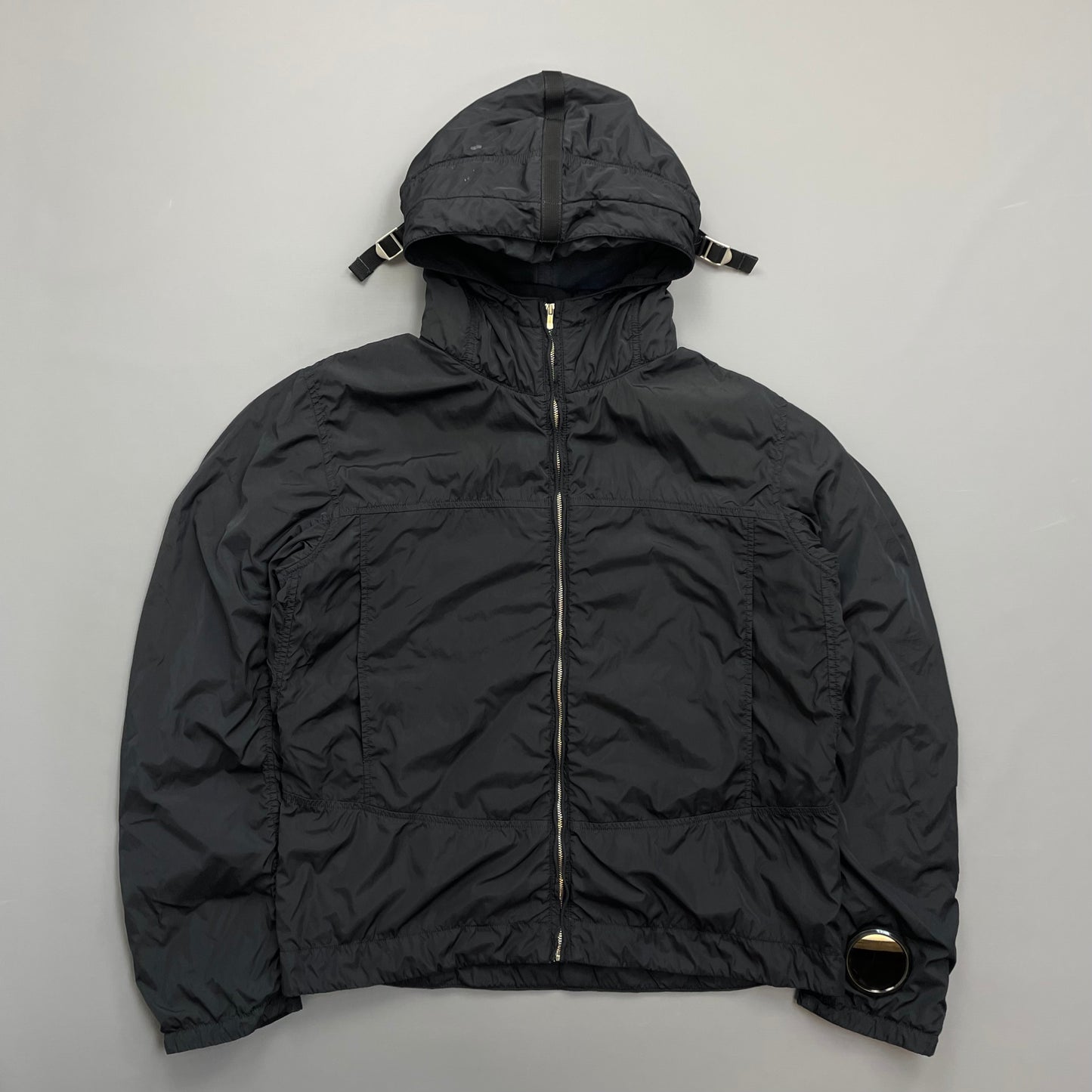 C.P. Company Black AW09 Watchviewer Cotton-Lined Hooded Nylon Jacket