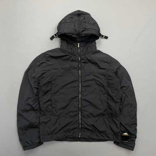 C.P. Company Black AW09 Watchviewer Cotton-Lined Hooded Nylon Jacket