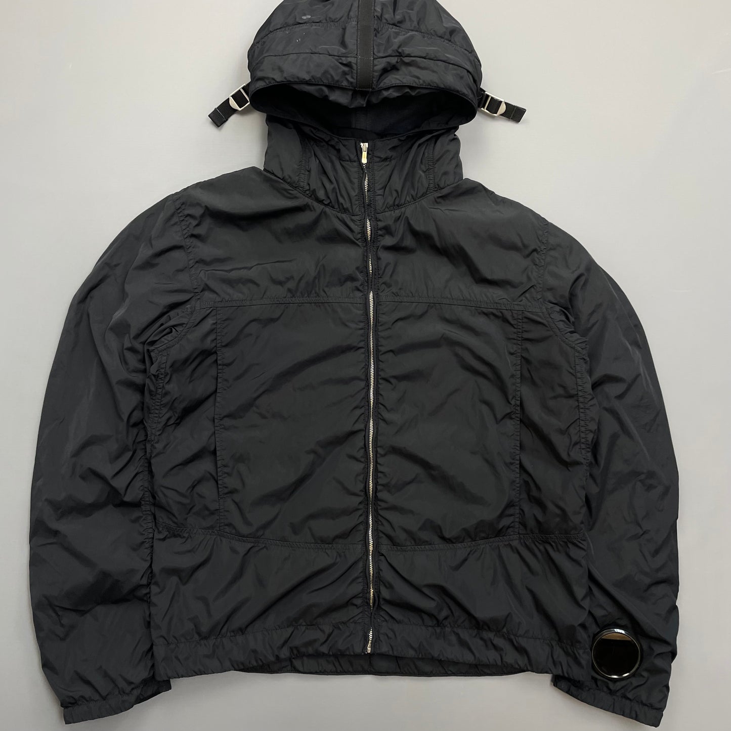 C.P. Company Black AW09 Watchviewer Cotton-Lined Hooded Nylon Jacket